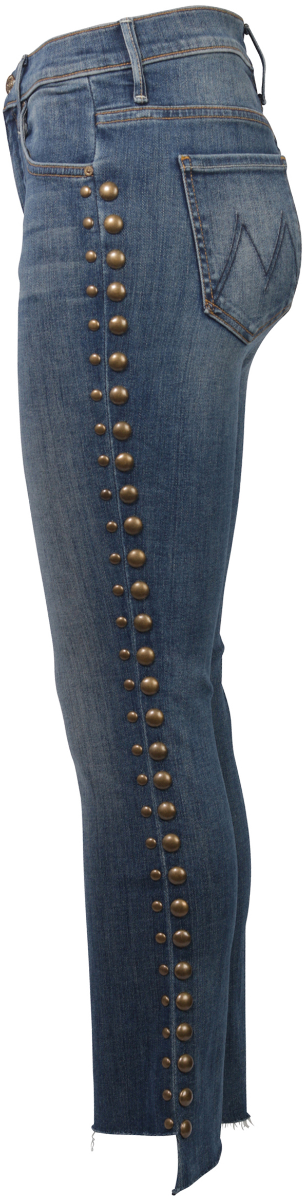 Mother Jeans Stud Insider Crop blau