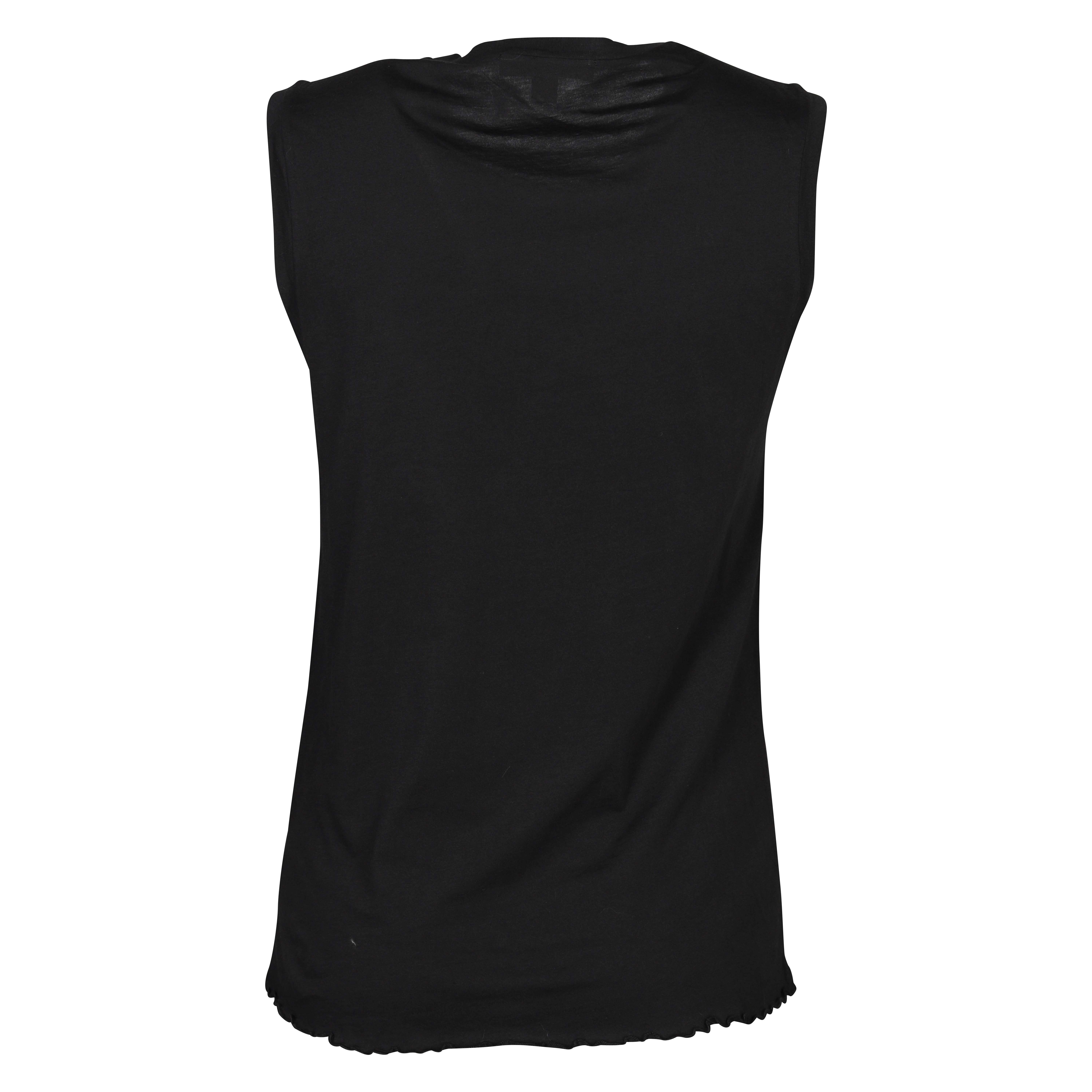 Nili Lotan Muscle Tee in Washed Black M