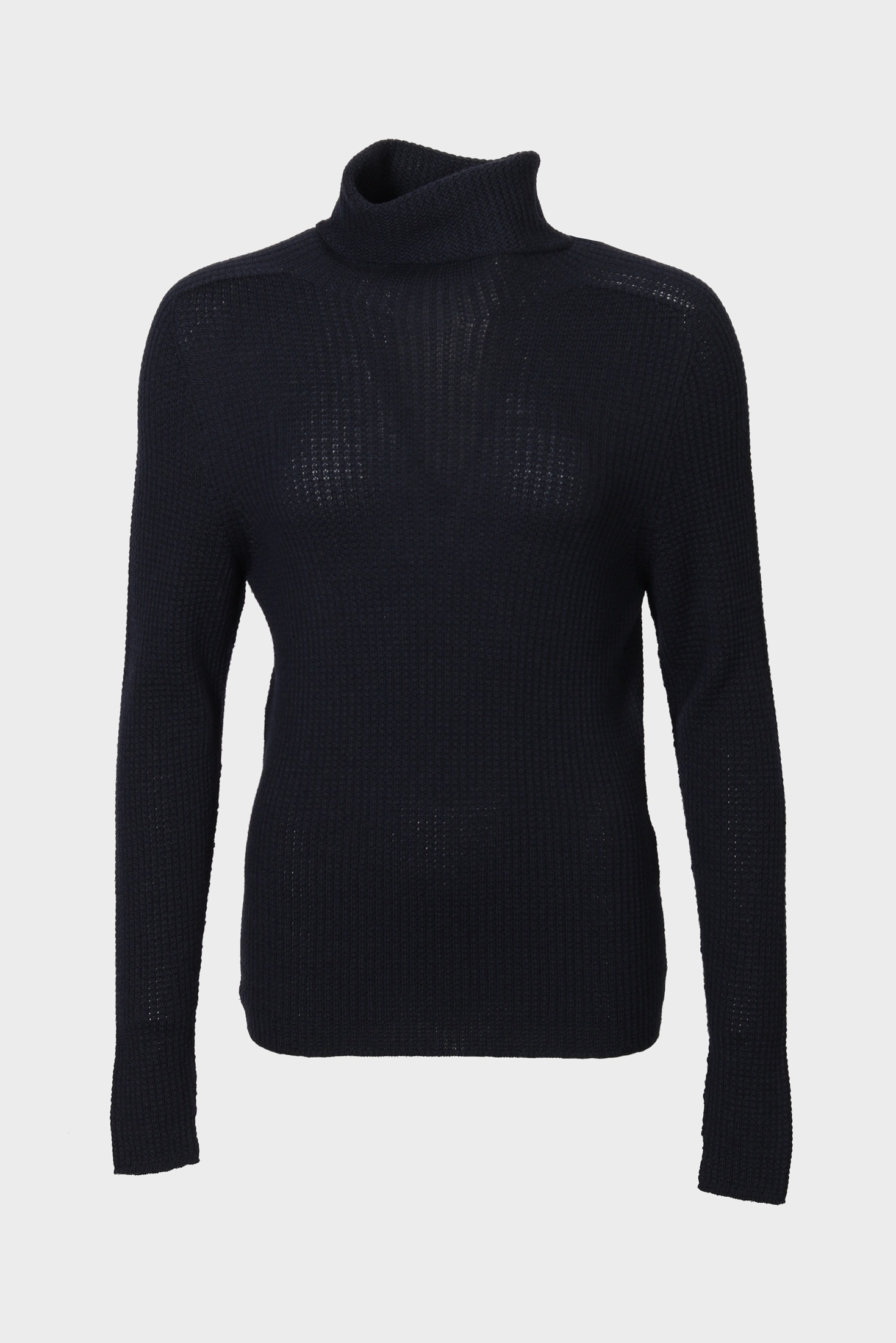 HANNES ROETHER Turtleneck Pullover in Dark Navy