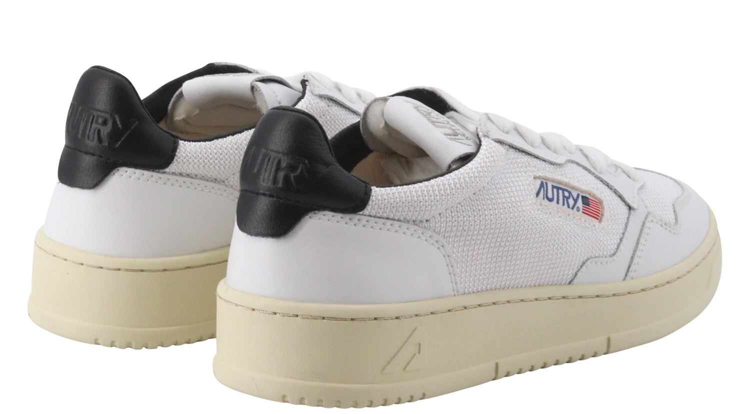 Autry Action Shoes Vintage Sneaker Leather/Kevlar White Black