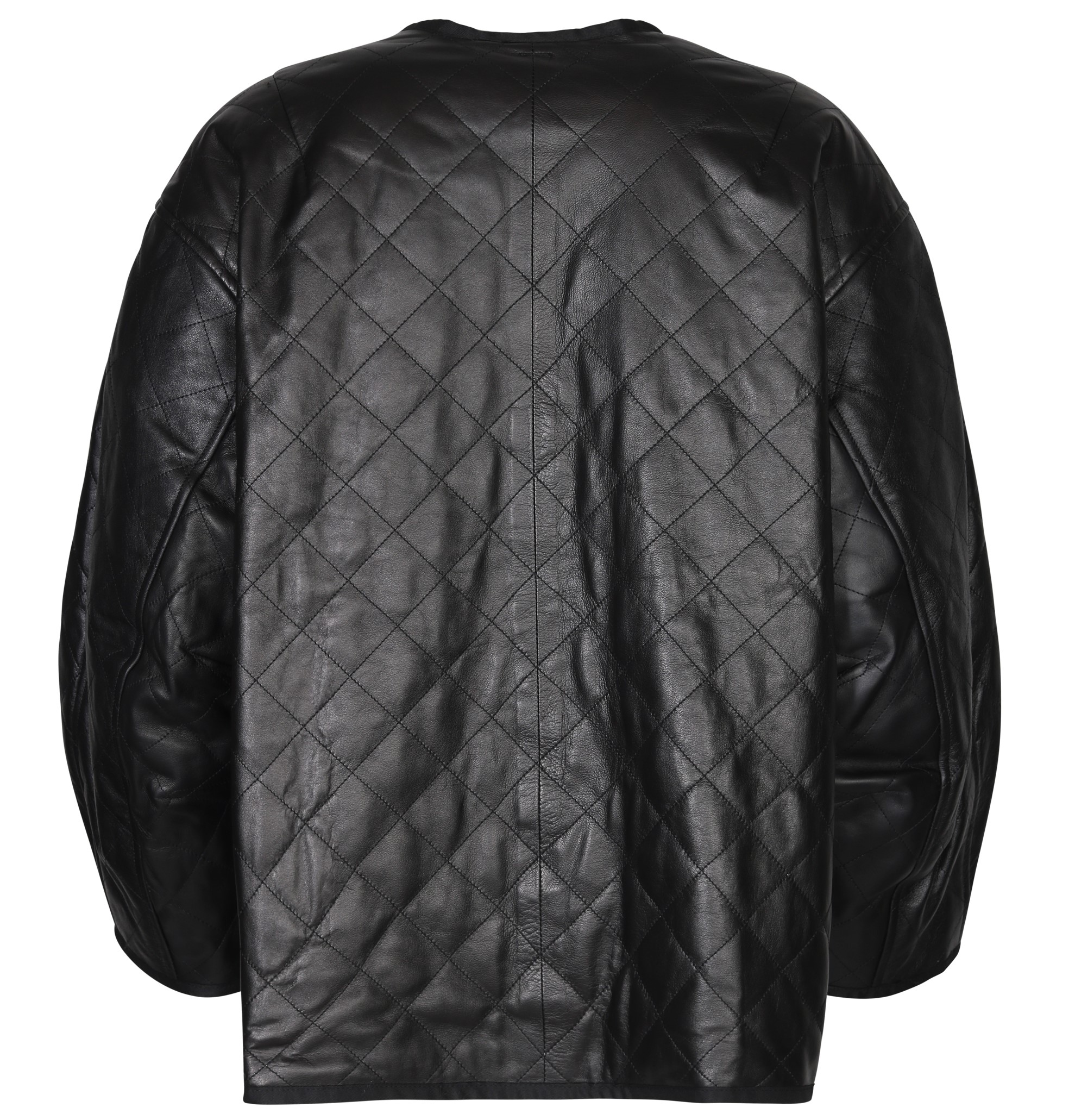 SOCIÉTÉ ANGELIQUE Mira Padded Leather Vest in Black S