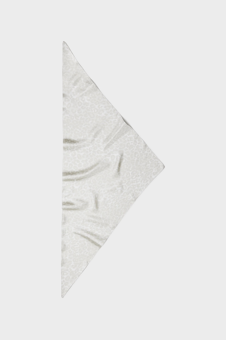 LALA BERLIN Silk Scarf in Cream Leo