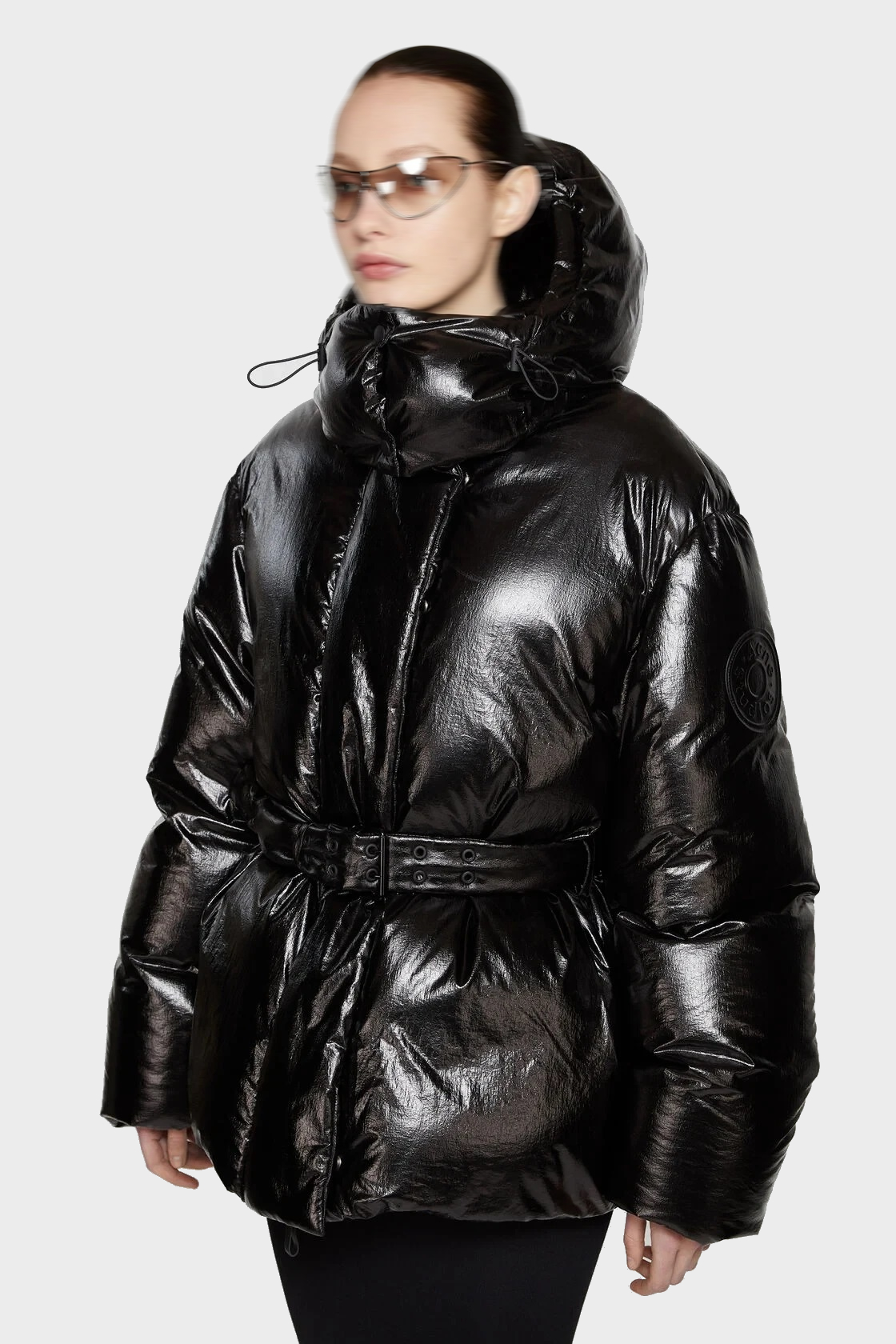 ACNE STUDIOS Shiny Puffer Jacket in Black ACNE STUDIOS Shiny Puffer Jacket in Black