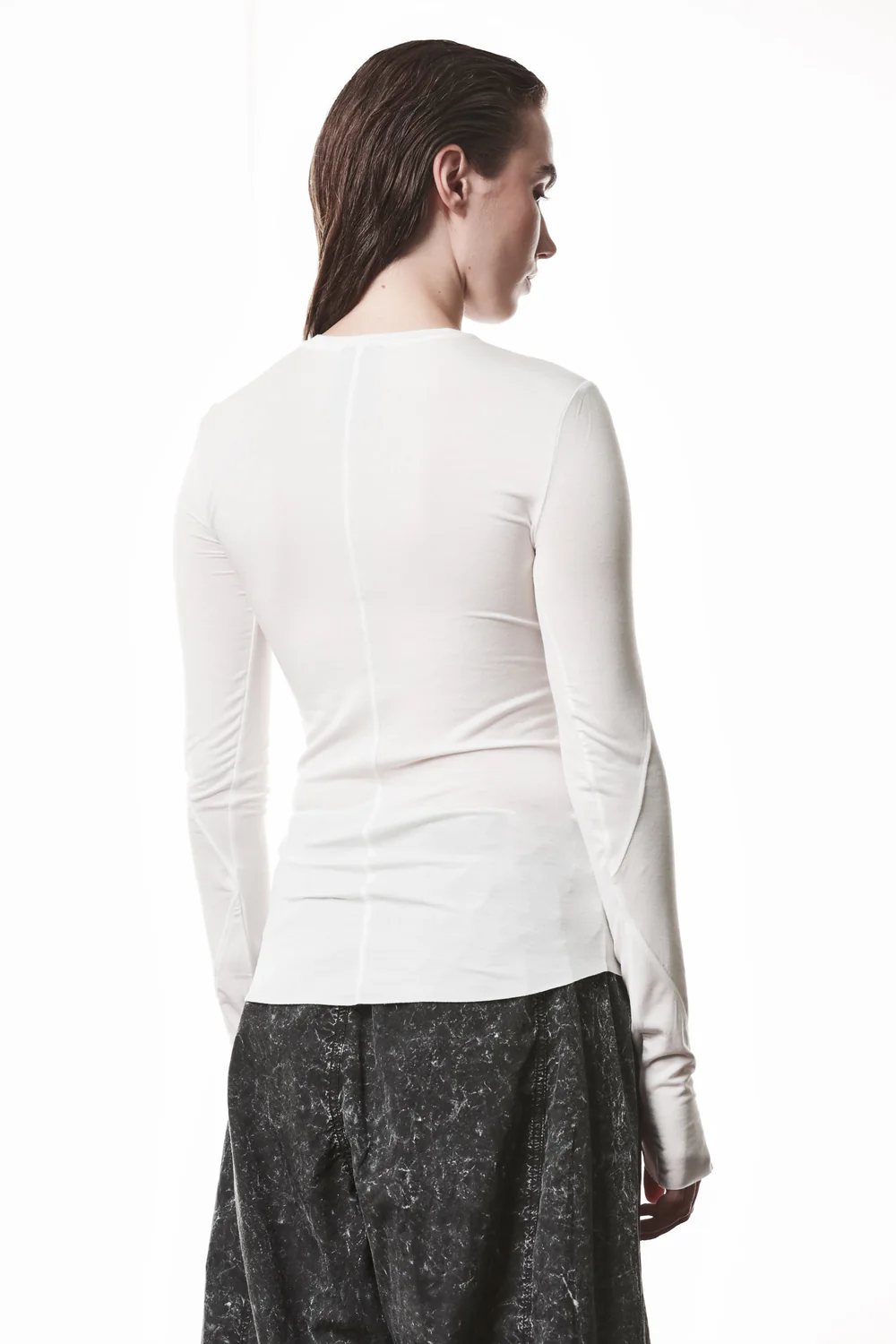 THOM KROM Longsleeve in Off White