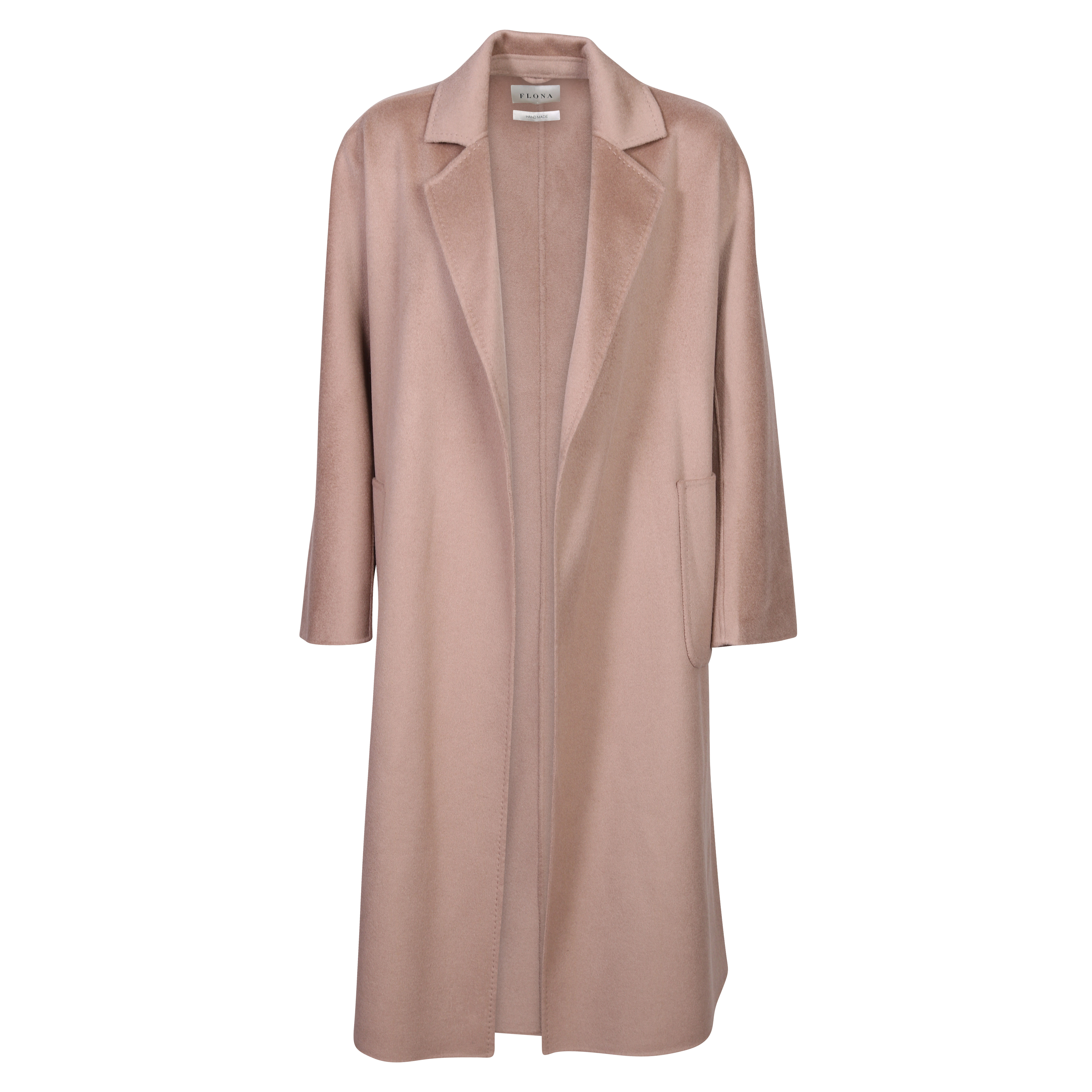 Flona Wool/Cashmere Coat in Taupe M/L