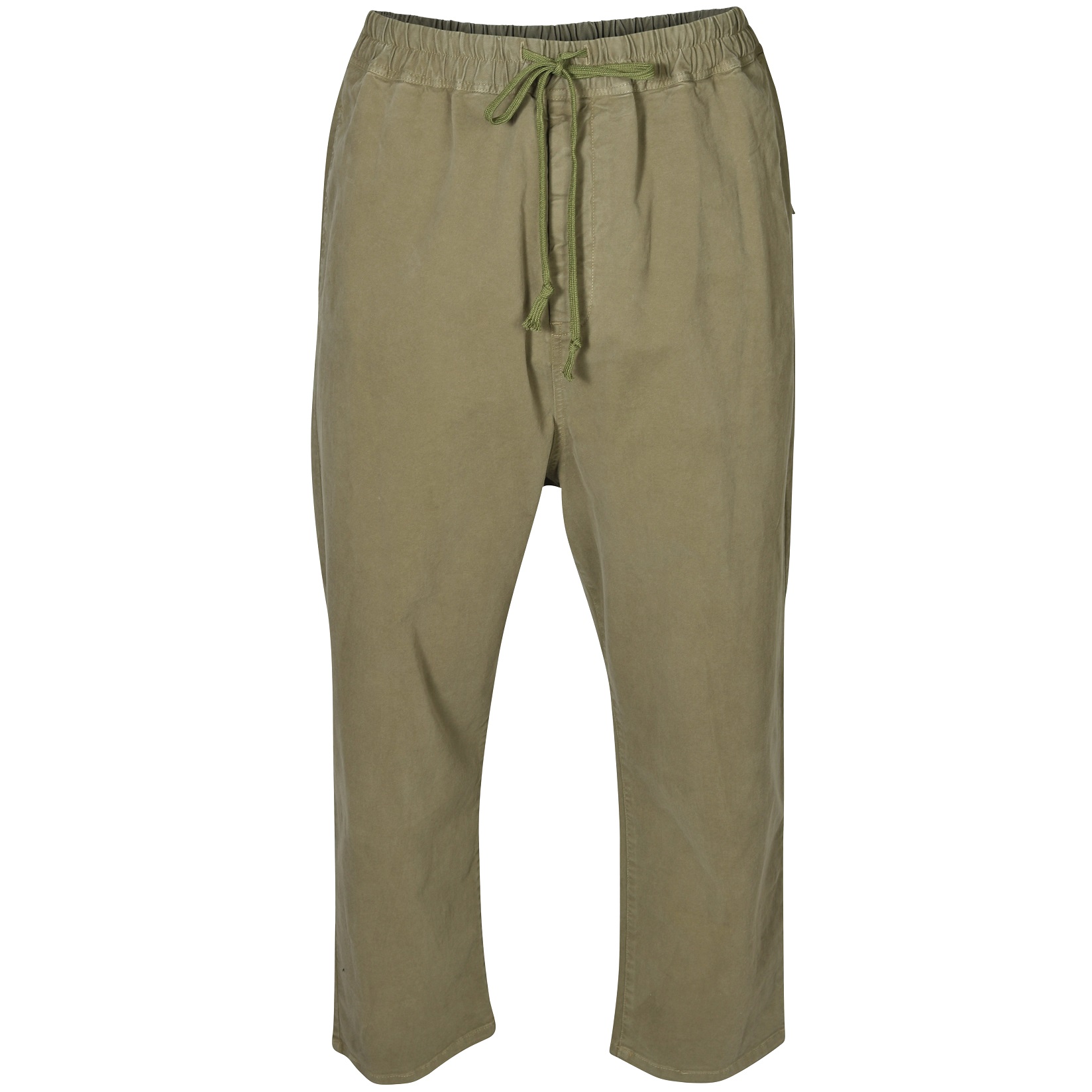 NILI LOTAN Walker Cotton Pant in Olive Green M