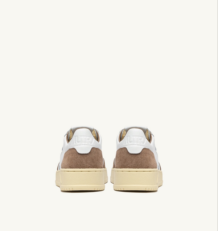 AUTRY ACTION SHOES Medalist Low Sneaker Leather/Suede/White/Antelope