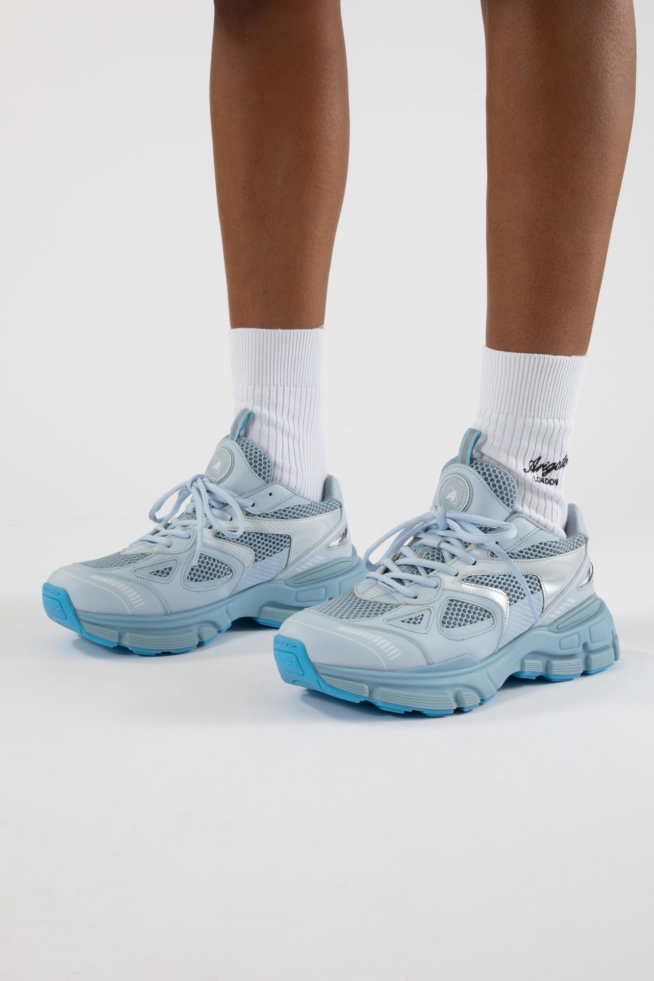 AXEL ARIGATO Marathon Neo Runner in Light Blue/Silver