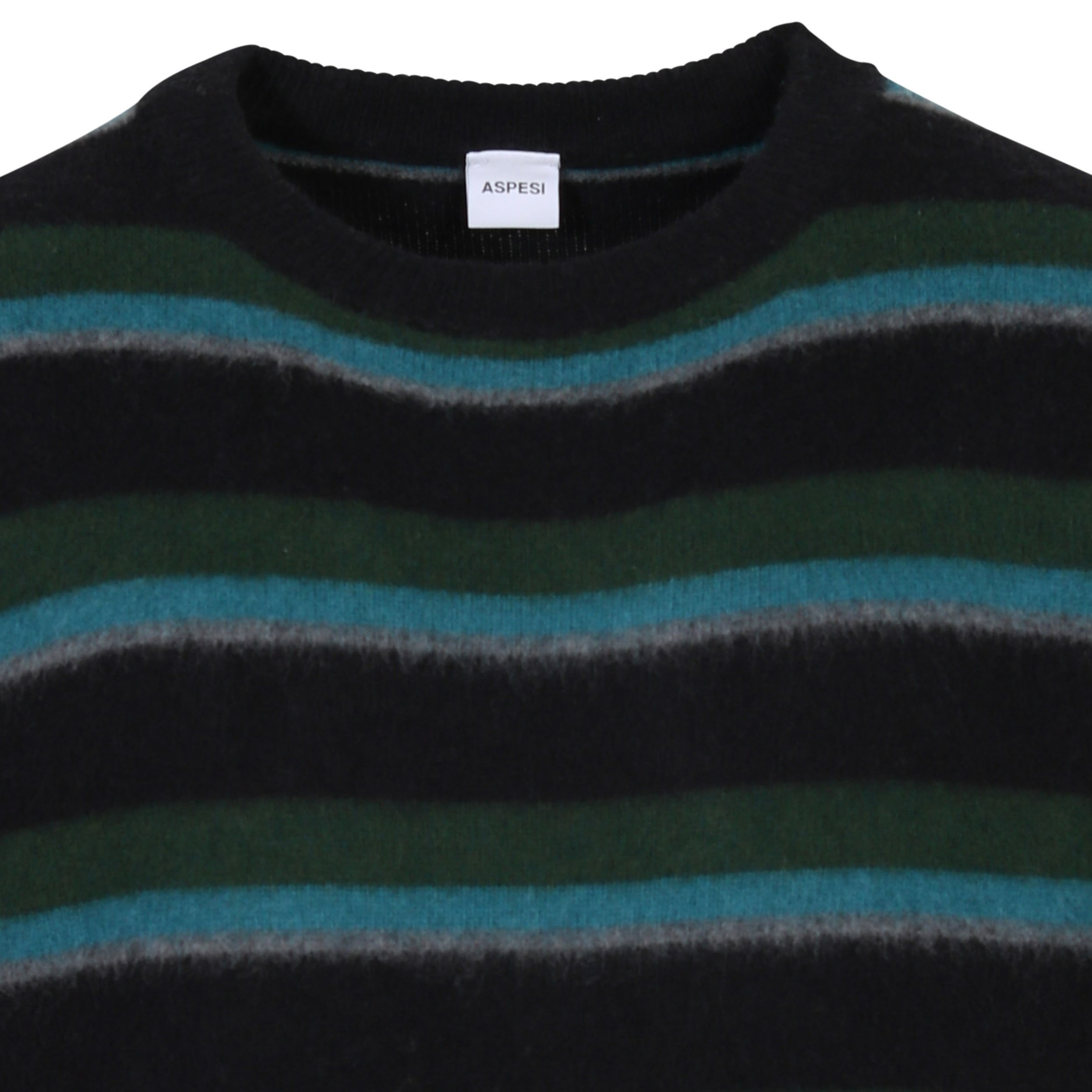 Aspesi Fleece Knit Pullover Striped