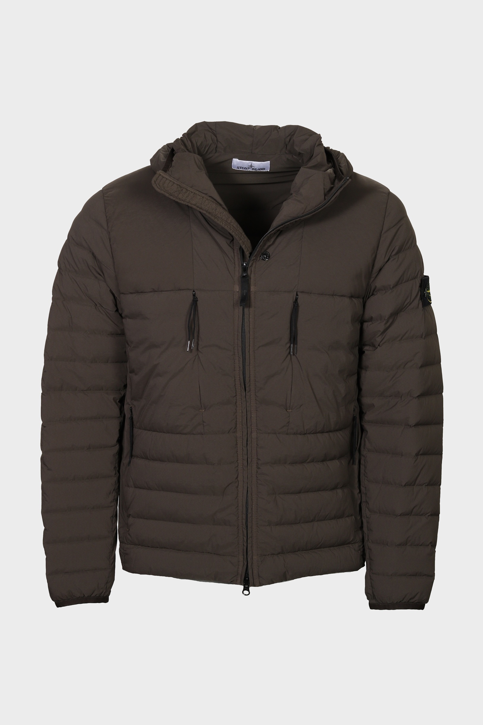 STONE ISLAND Nylon Down-TC Jacket in Dark Olive