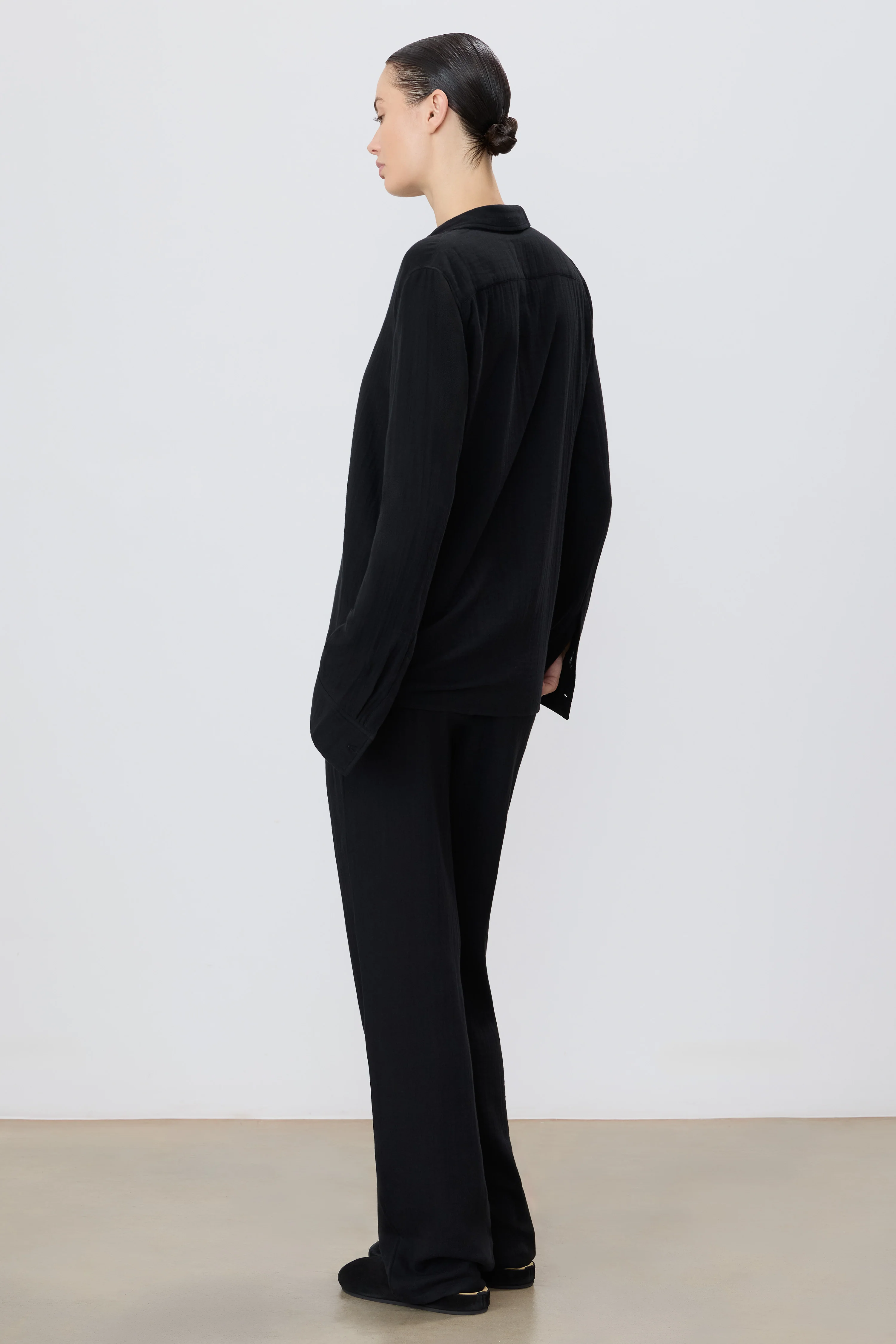 ÉTERNE Brody Silk Pant in Black