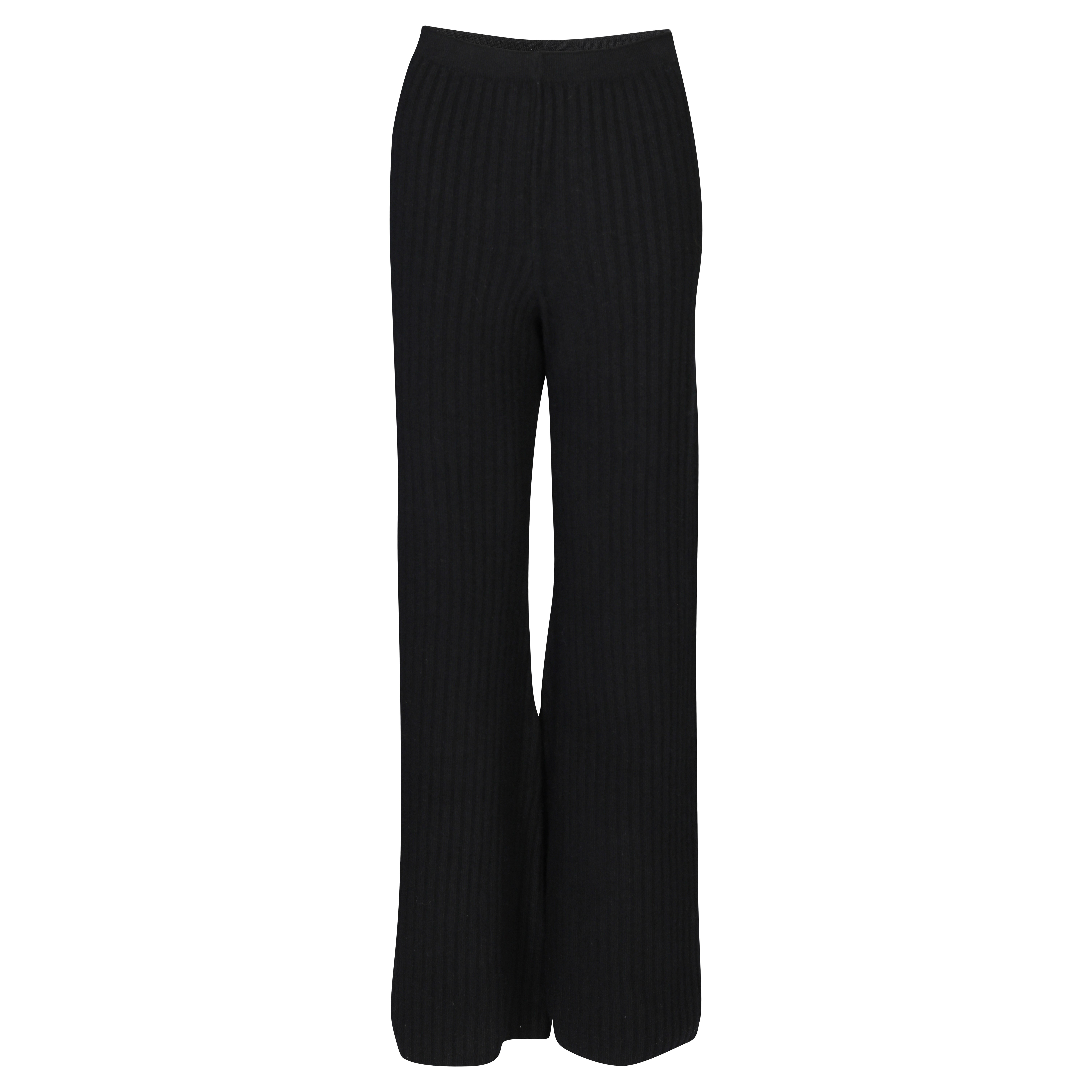 Laneus Knitted Flare Pant in Black