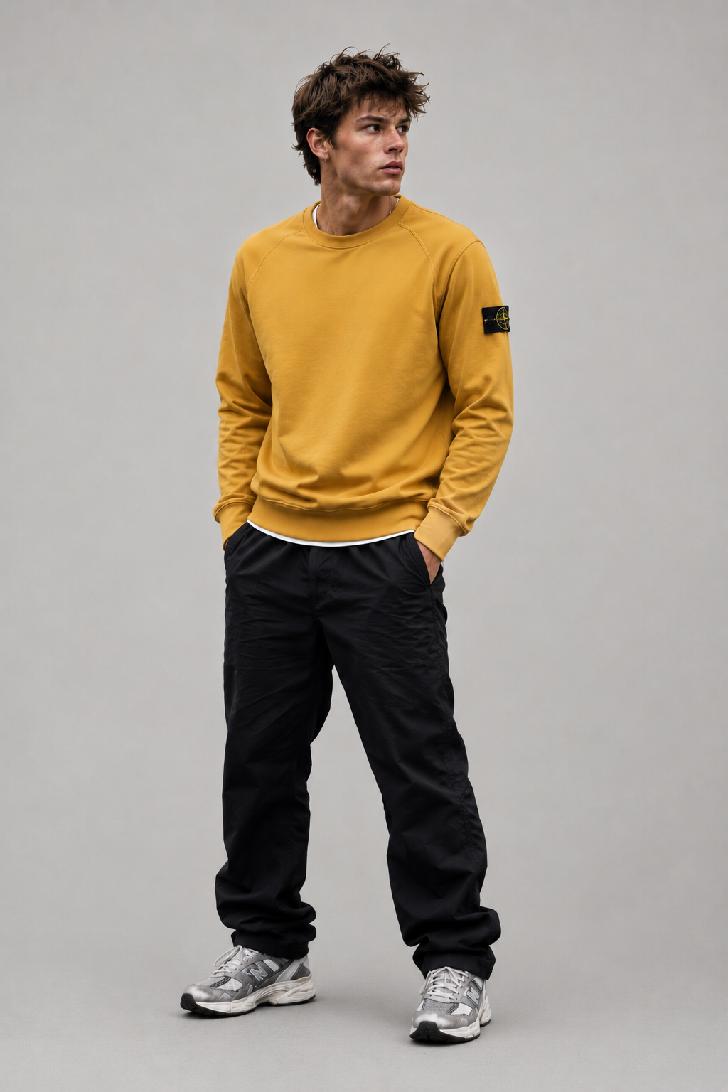 STONE ISLAND Sweatshirt in Curry