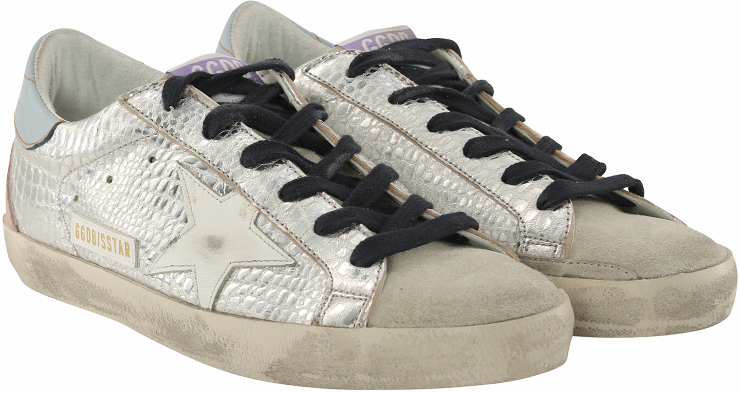 Golden Goose Sneaker Superstar Silver Laminated