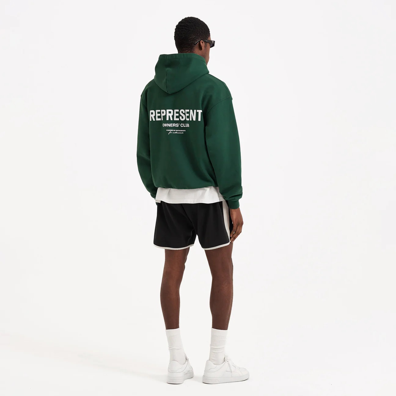 REPRESENT Owners Club Hoodie in Racing Green L