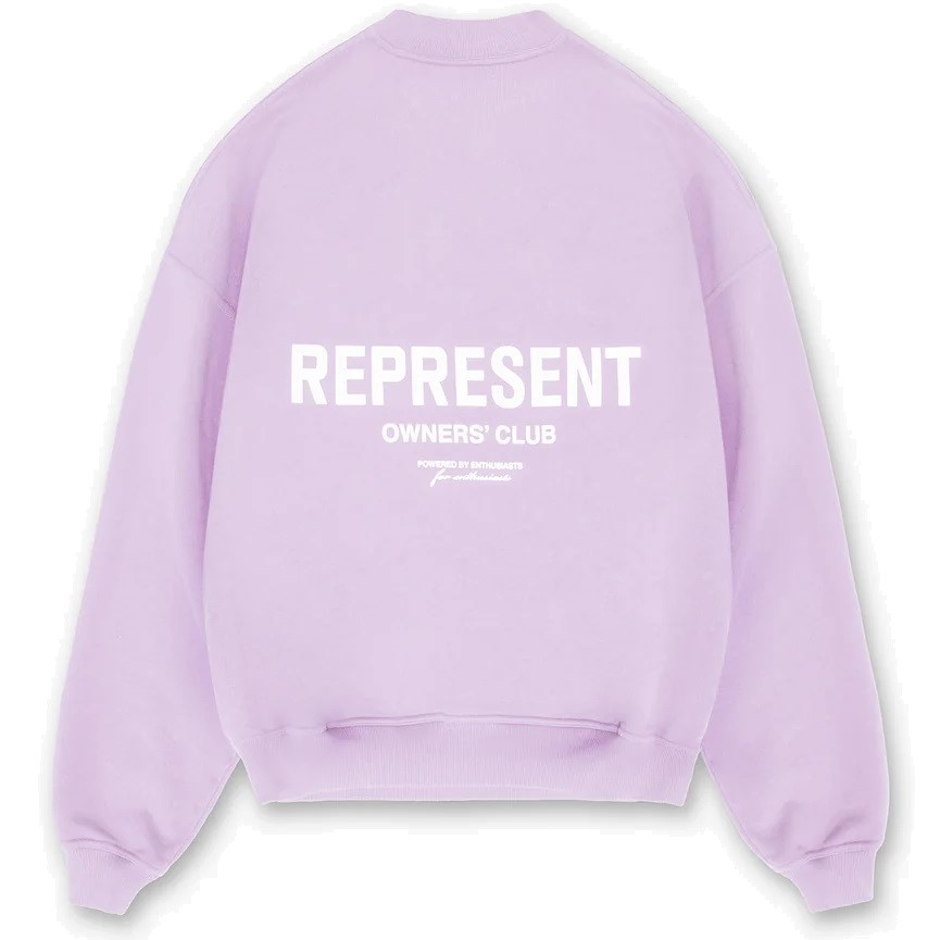 REPRESENT Owners Club Sweater in Pastel Lilac S