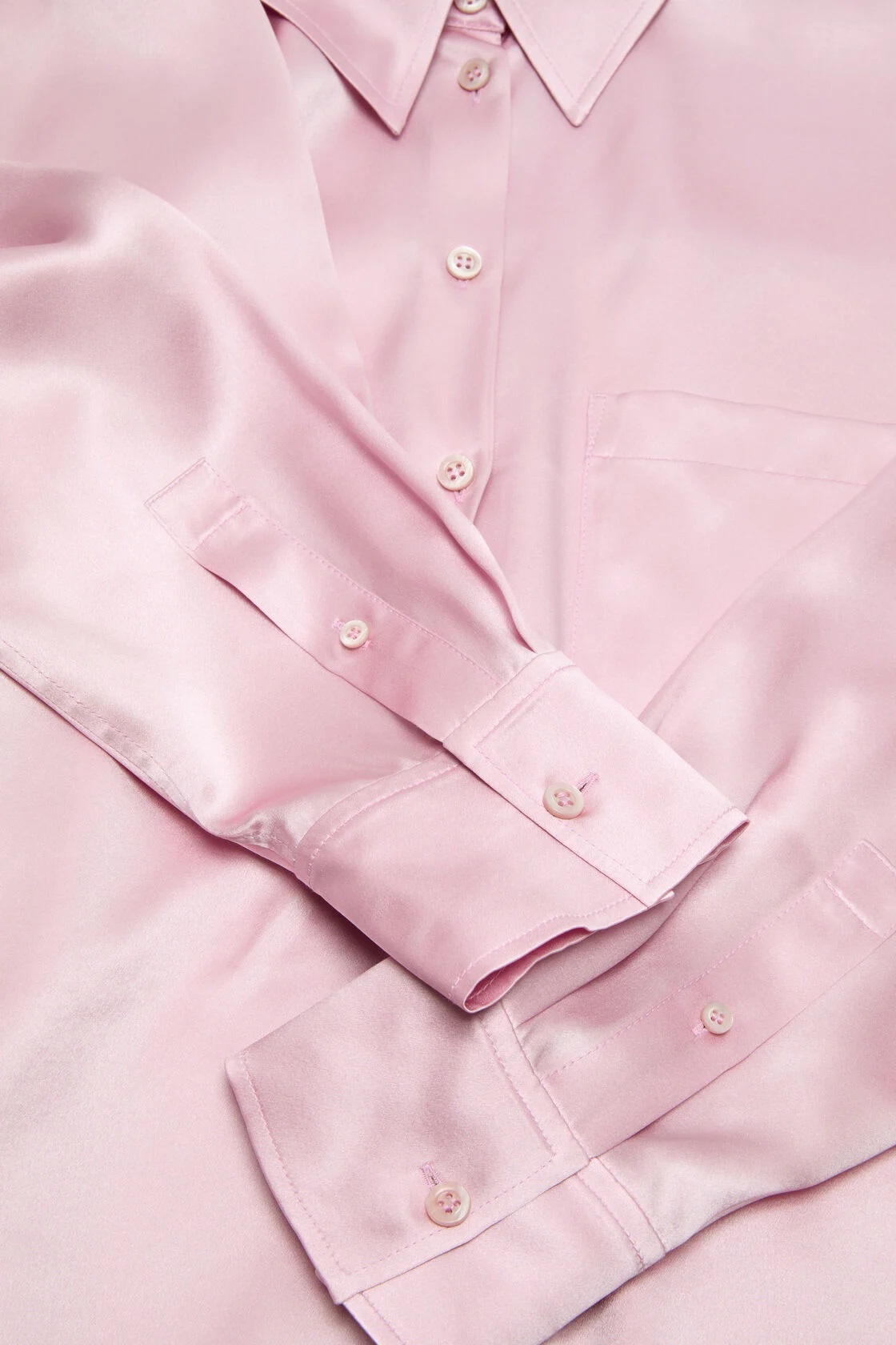 ACNE STUDIOS Satin Blouse in Pink