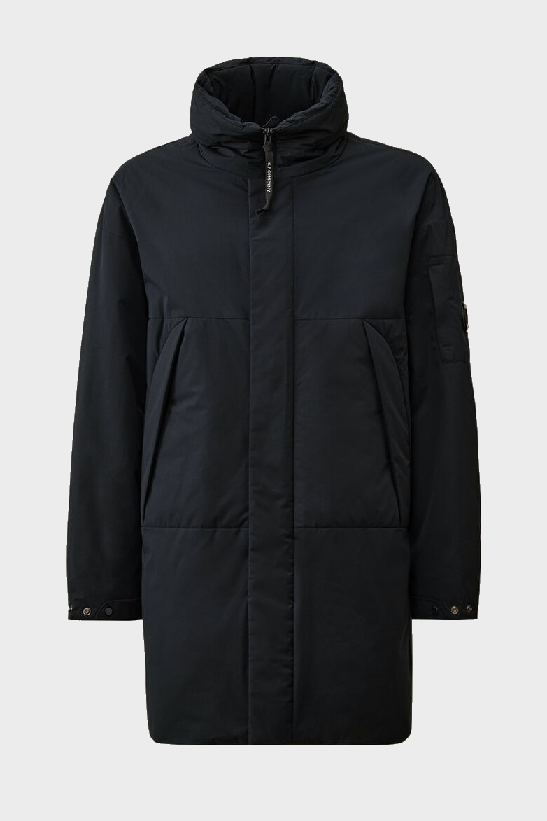 C.P. COMPANY Pro Tek Long Jacket in Total Eclipse