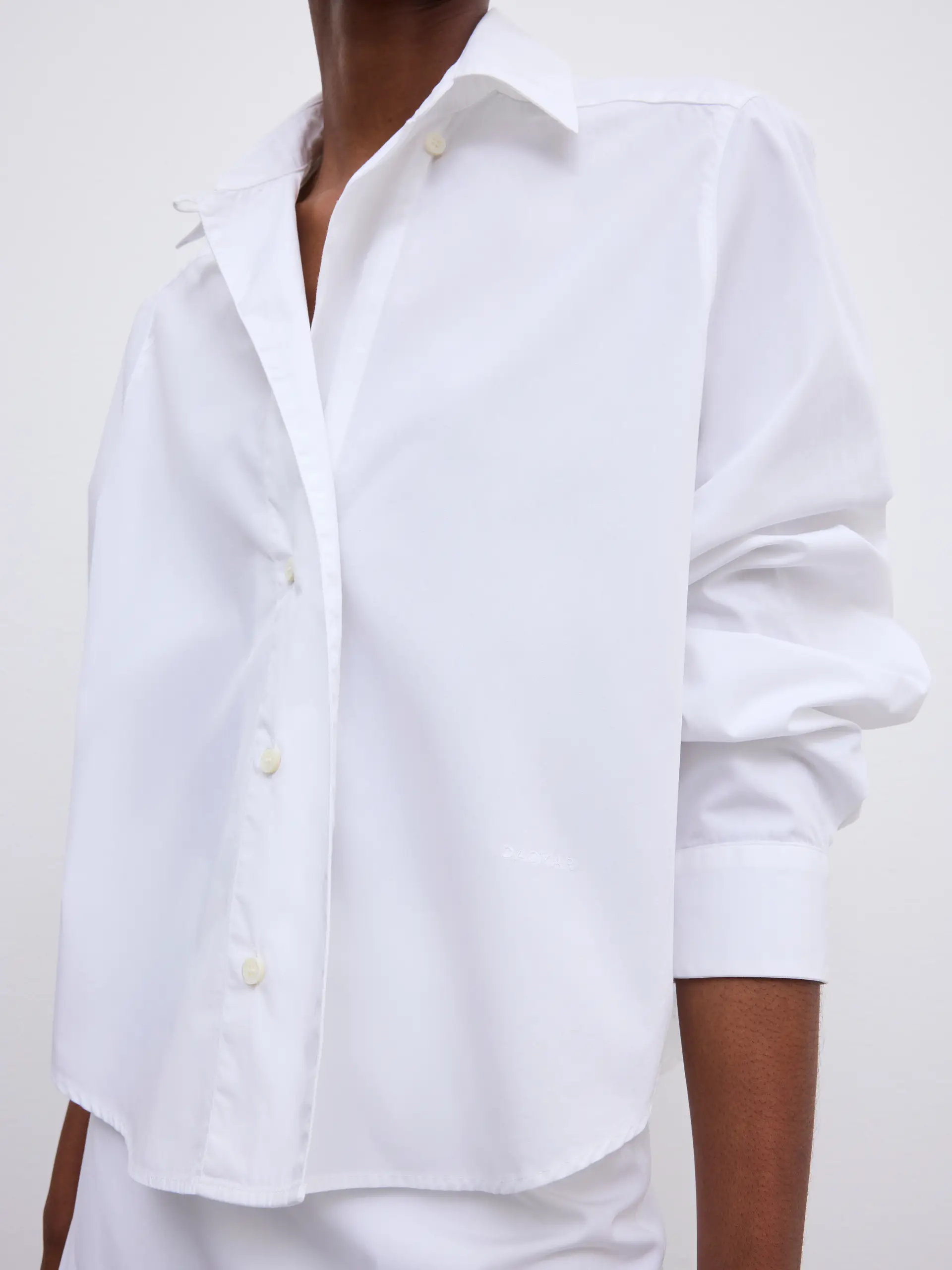 DAGMAR Cropped Shirt in White