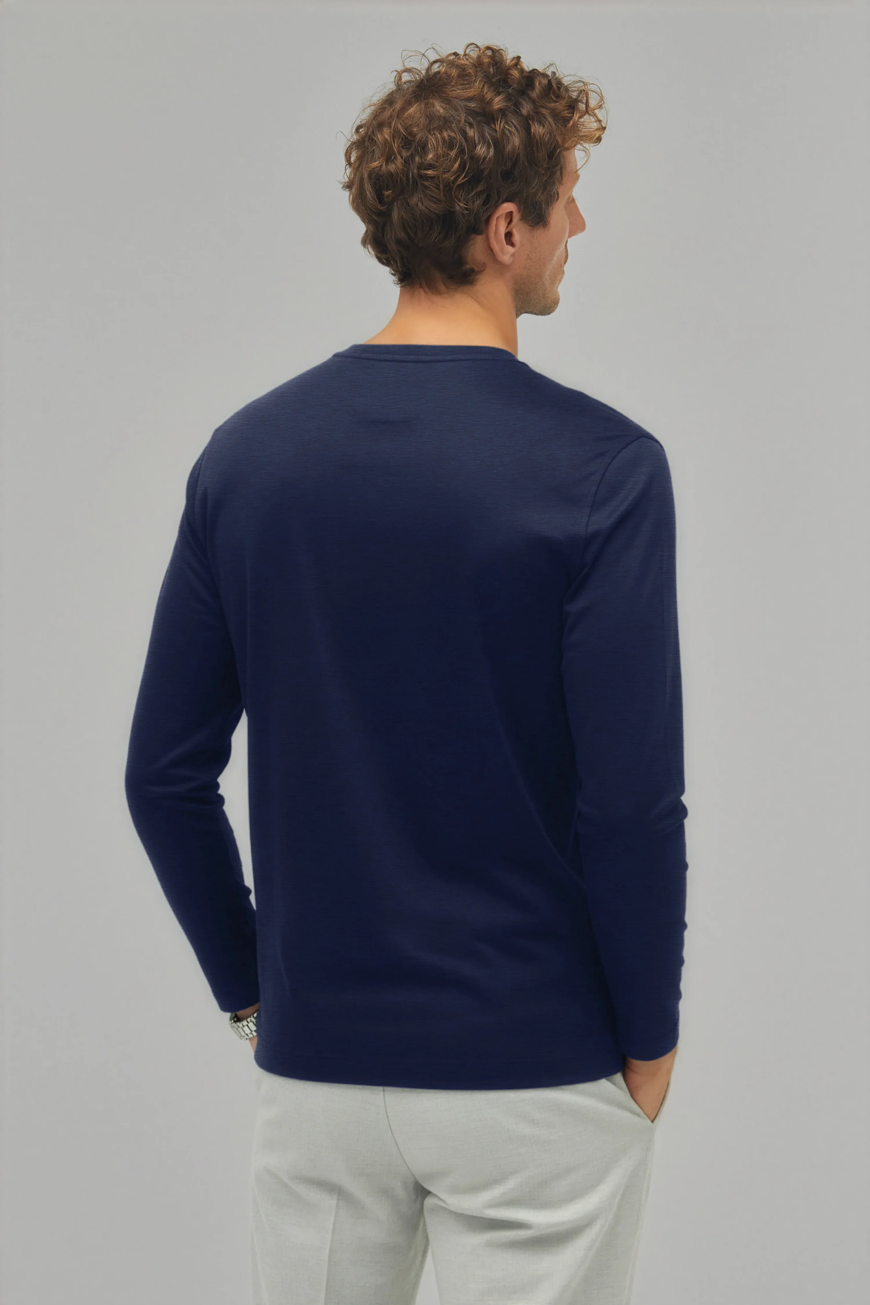 3RD MAY Luxe Wool Longsleeve in Navy