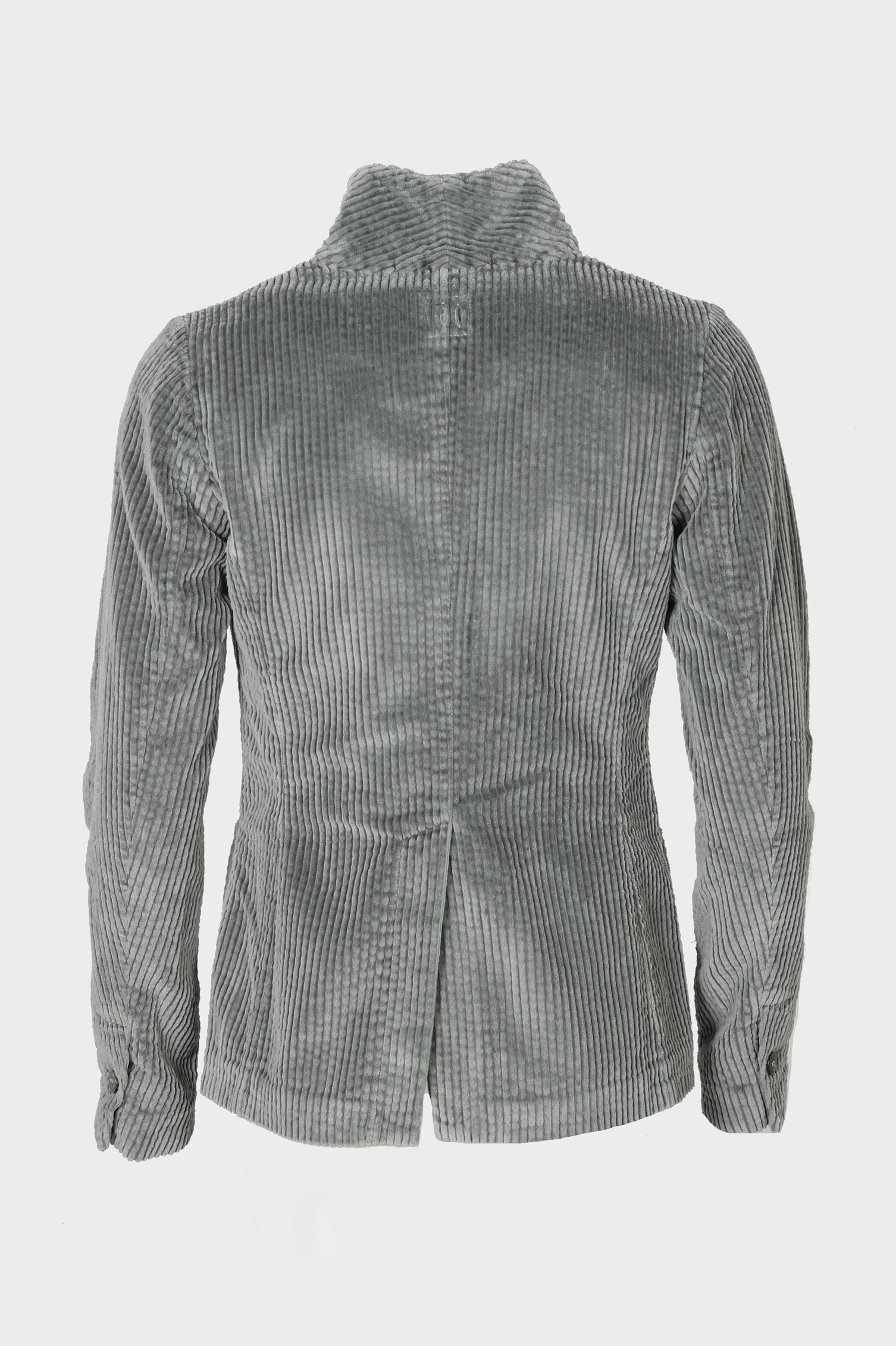 HANNES ROETHER Corduroy Jacket in Blue Grey