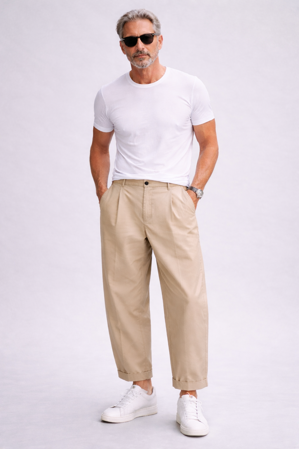 NINE:INTHE:MORNING Giulio Barrel Fit Pant in Beige