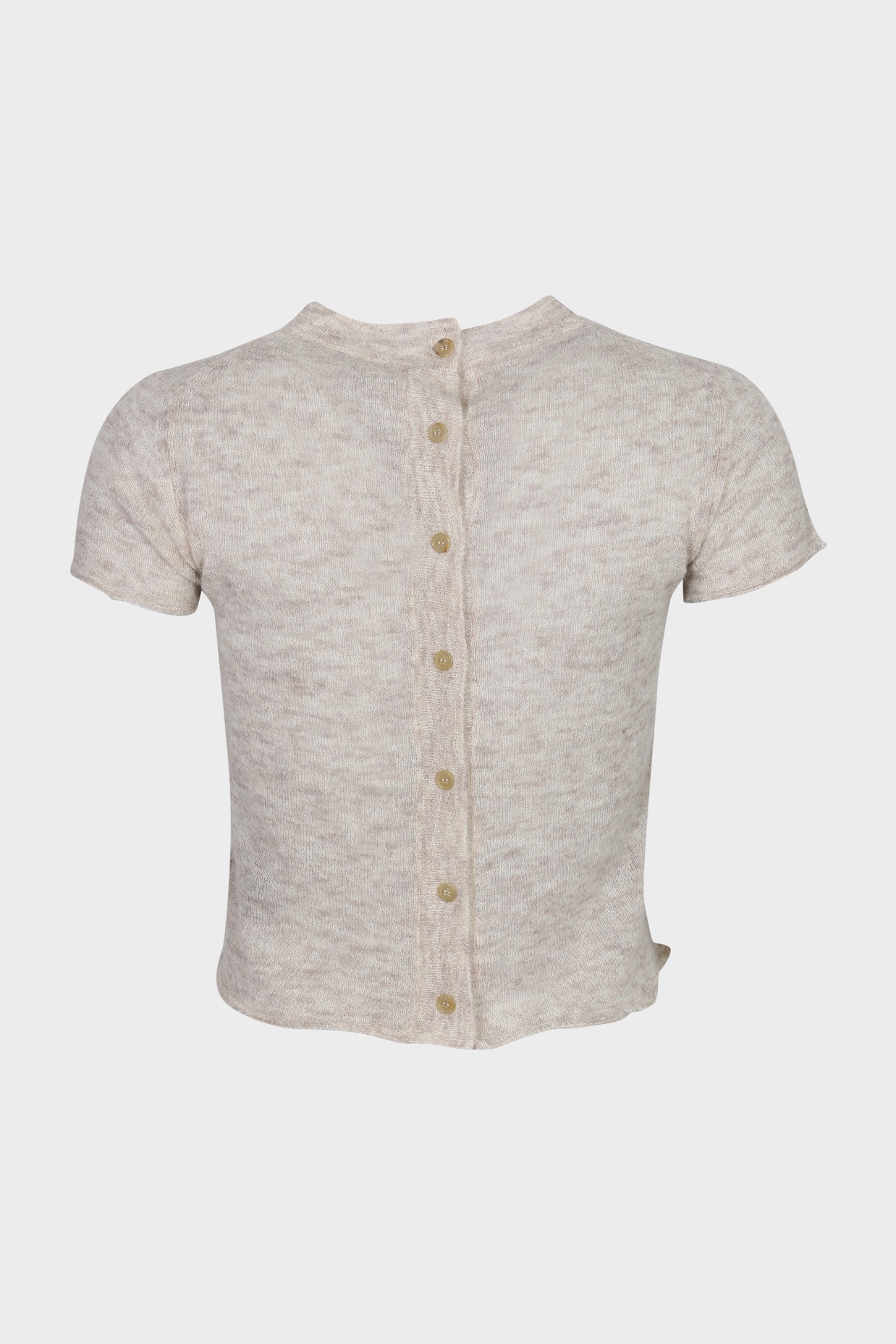HAIKURE Light Knit T-Shirt in Heather Beige