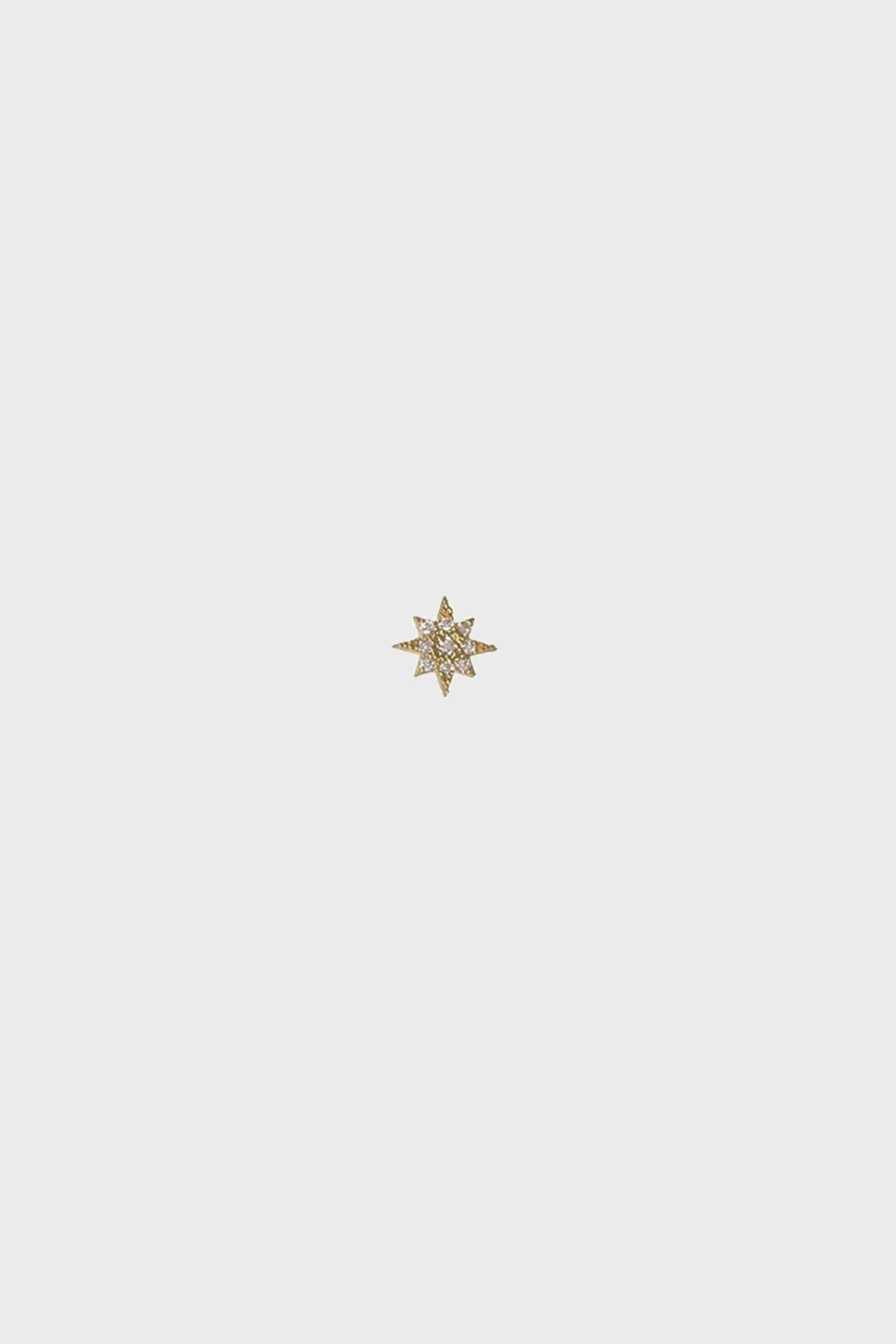 FEIDT PARIS Sun Stud Earring 18K Gold with 9 Diamonts