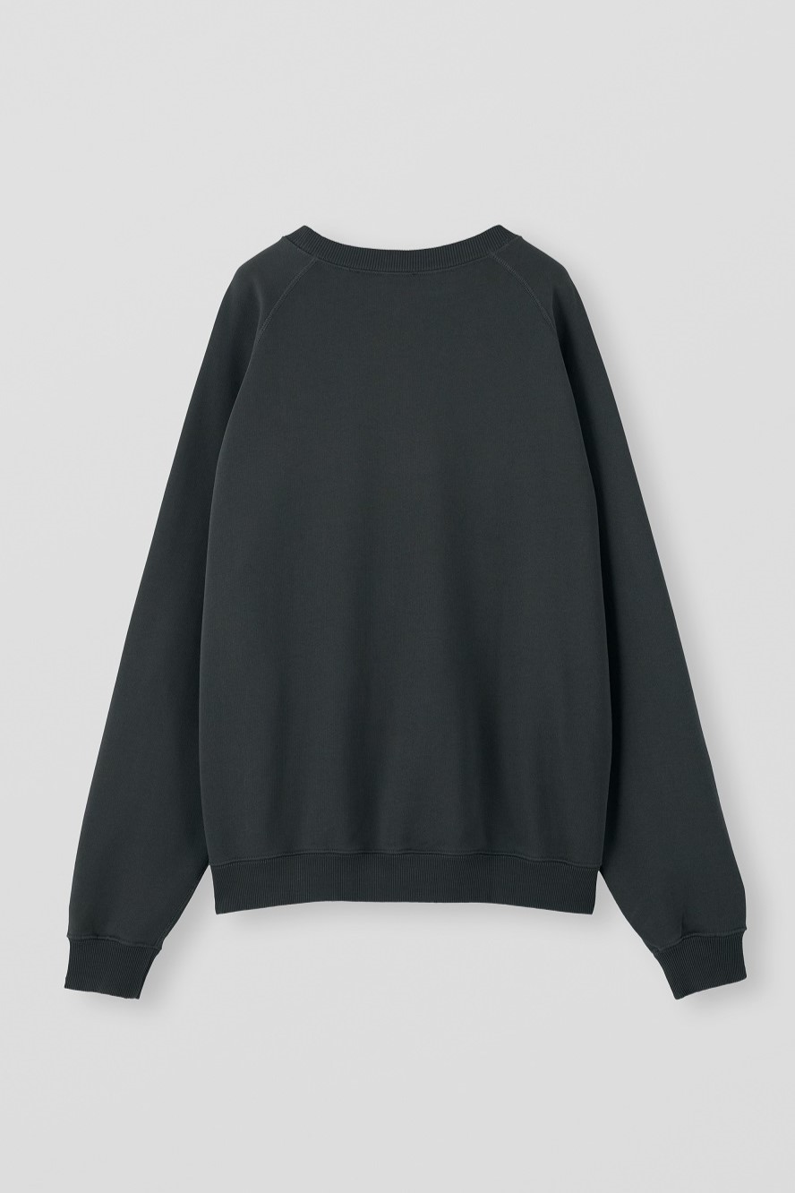 APPLIED ART FORMS Raglan Sweater in Charcoal