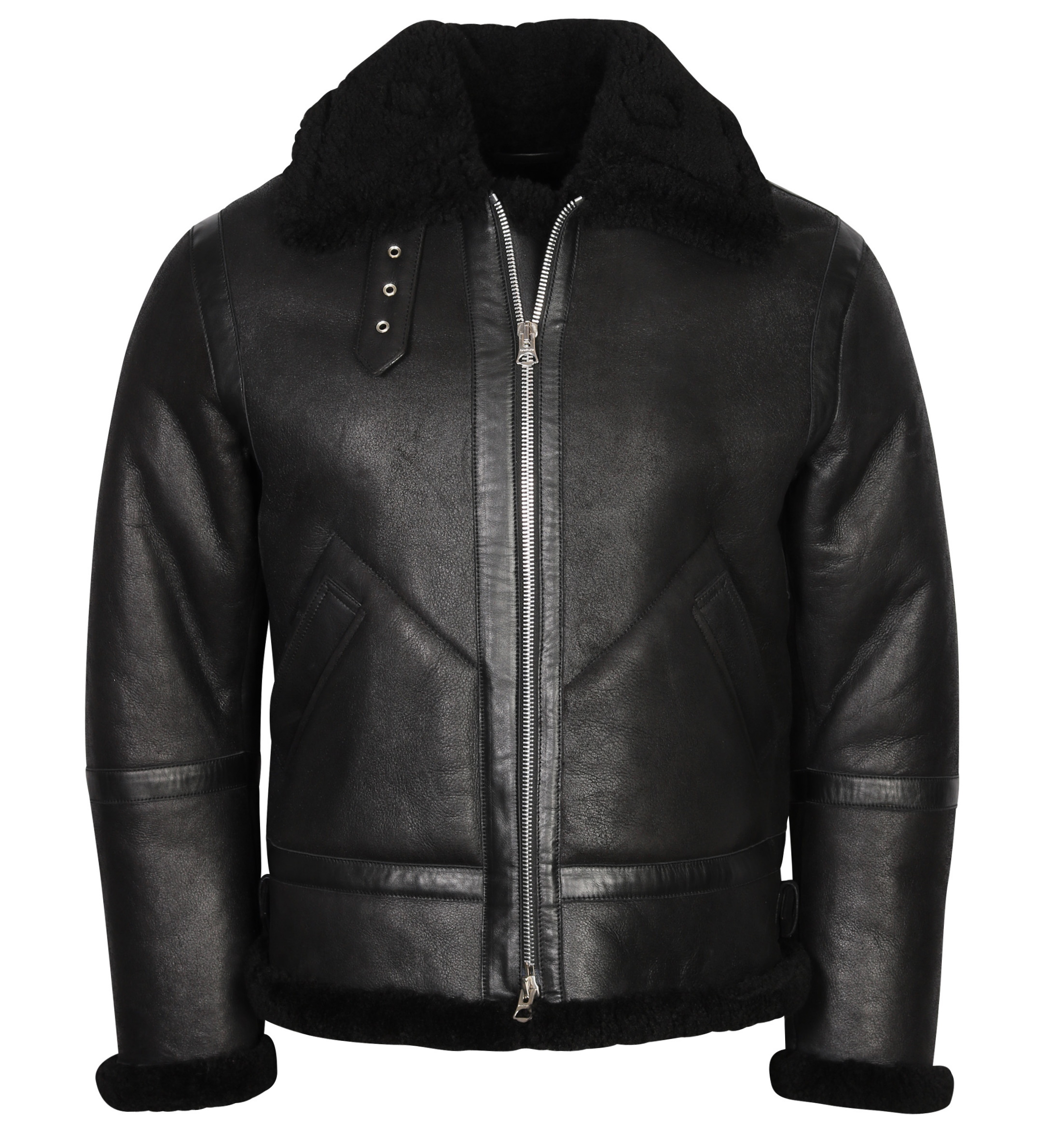 Acne Studios Shearling Jacket Ian Black