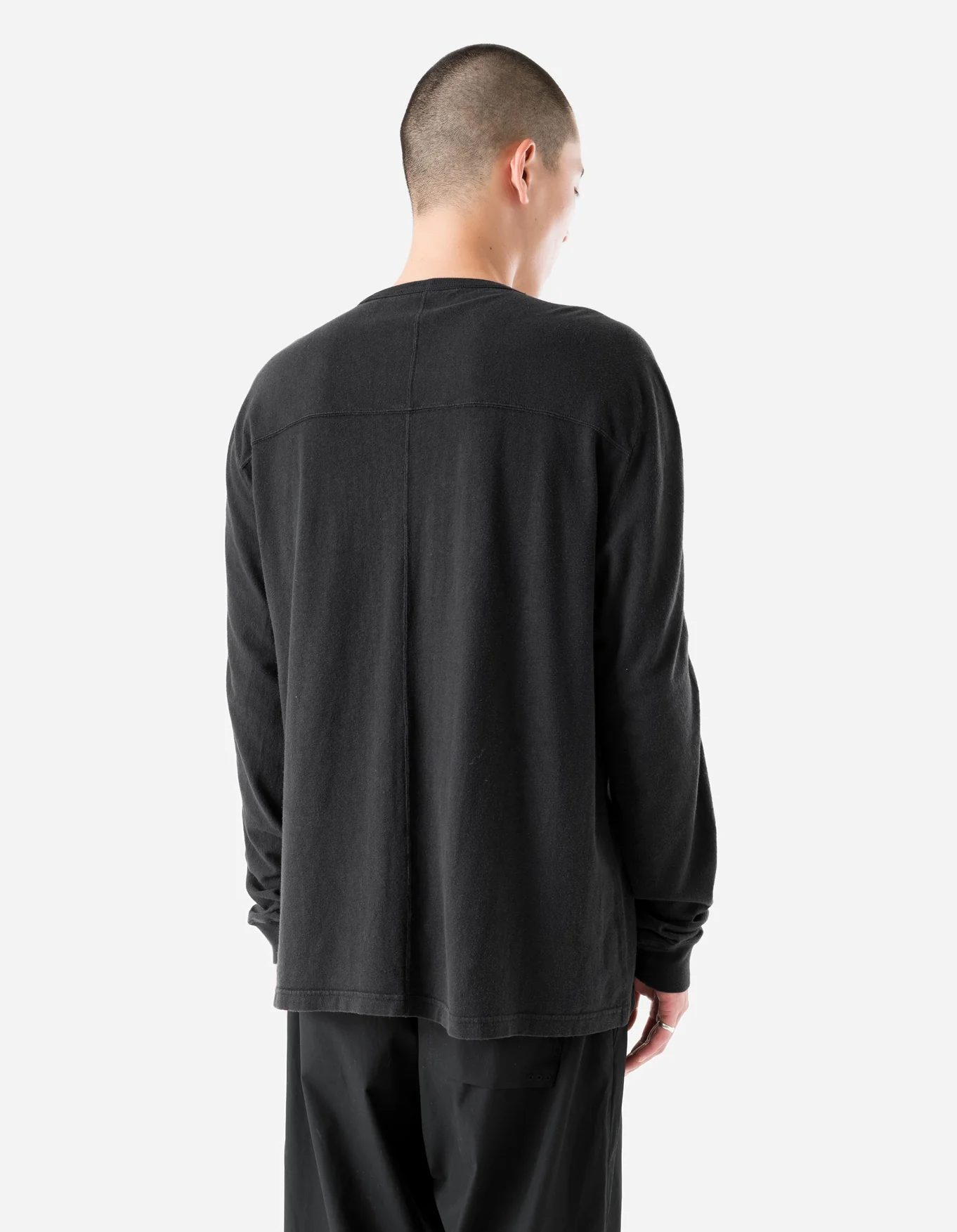 MAHARISHI 5245 Hemp Cross Oversized Longsleeve in Black