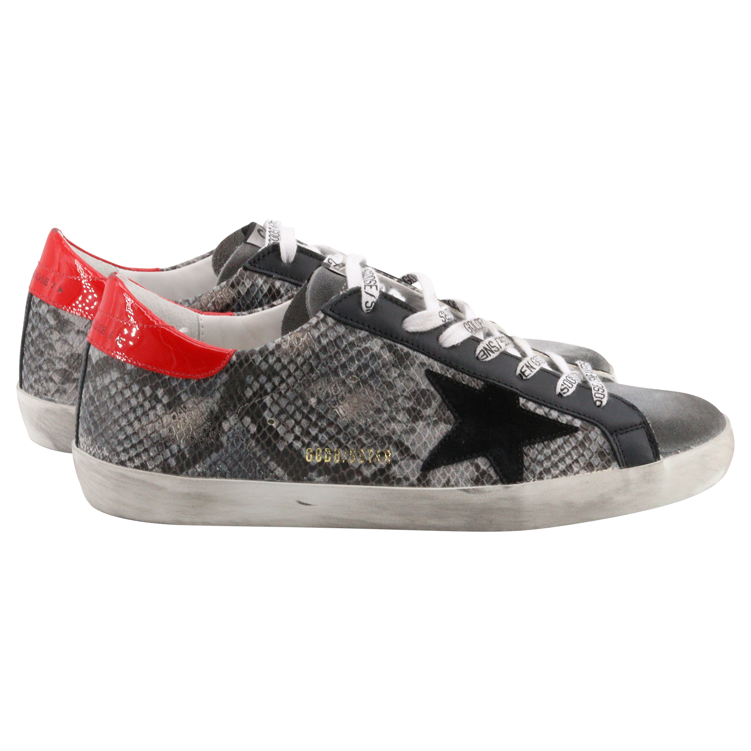 Golden Goose Sneaker Superstar Phyton/Grey/Black/Red