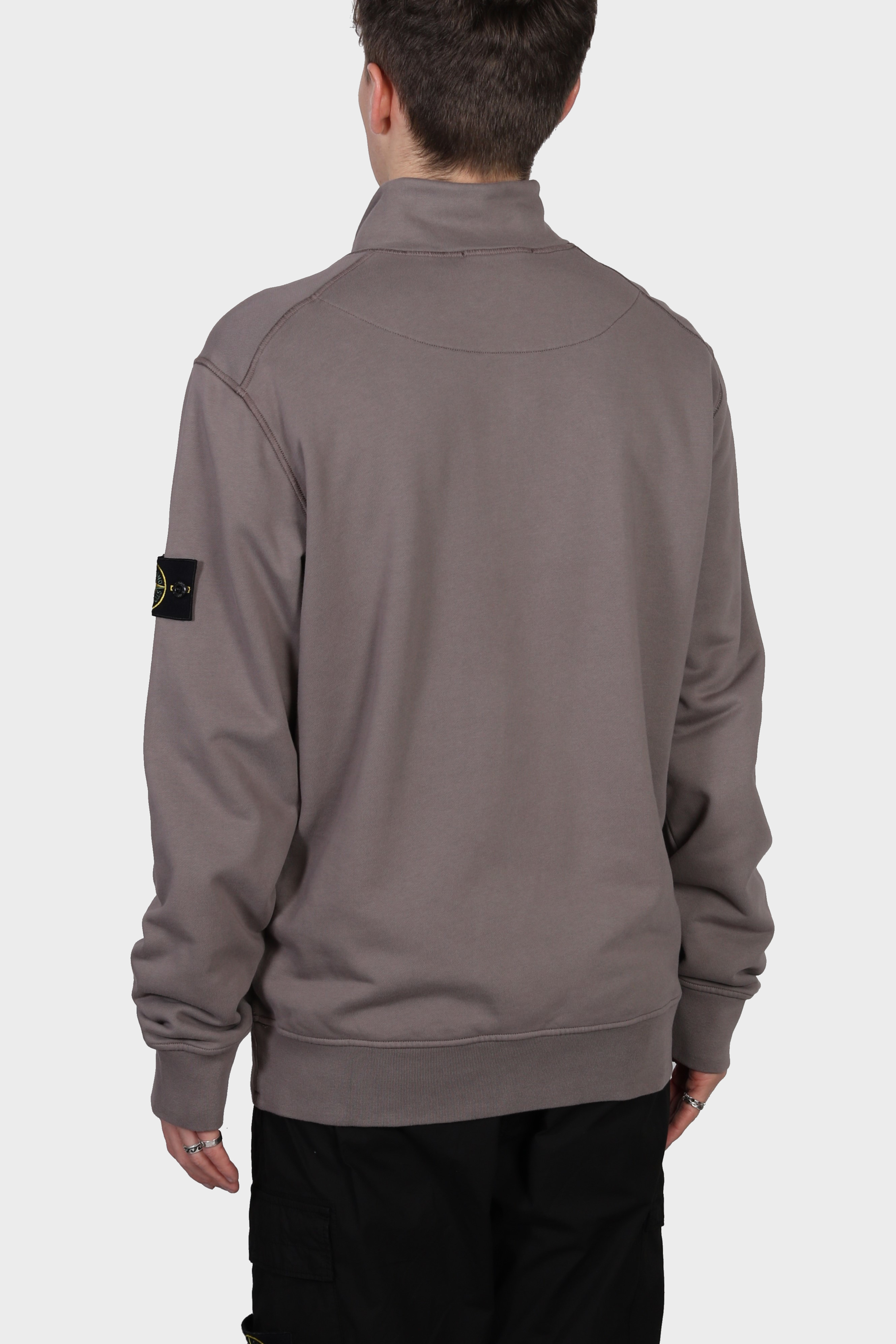 STONE ISLAND Half Zip Sweatshirt in Brown S