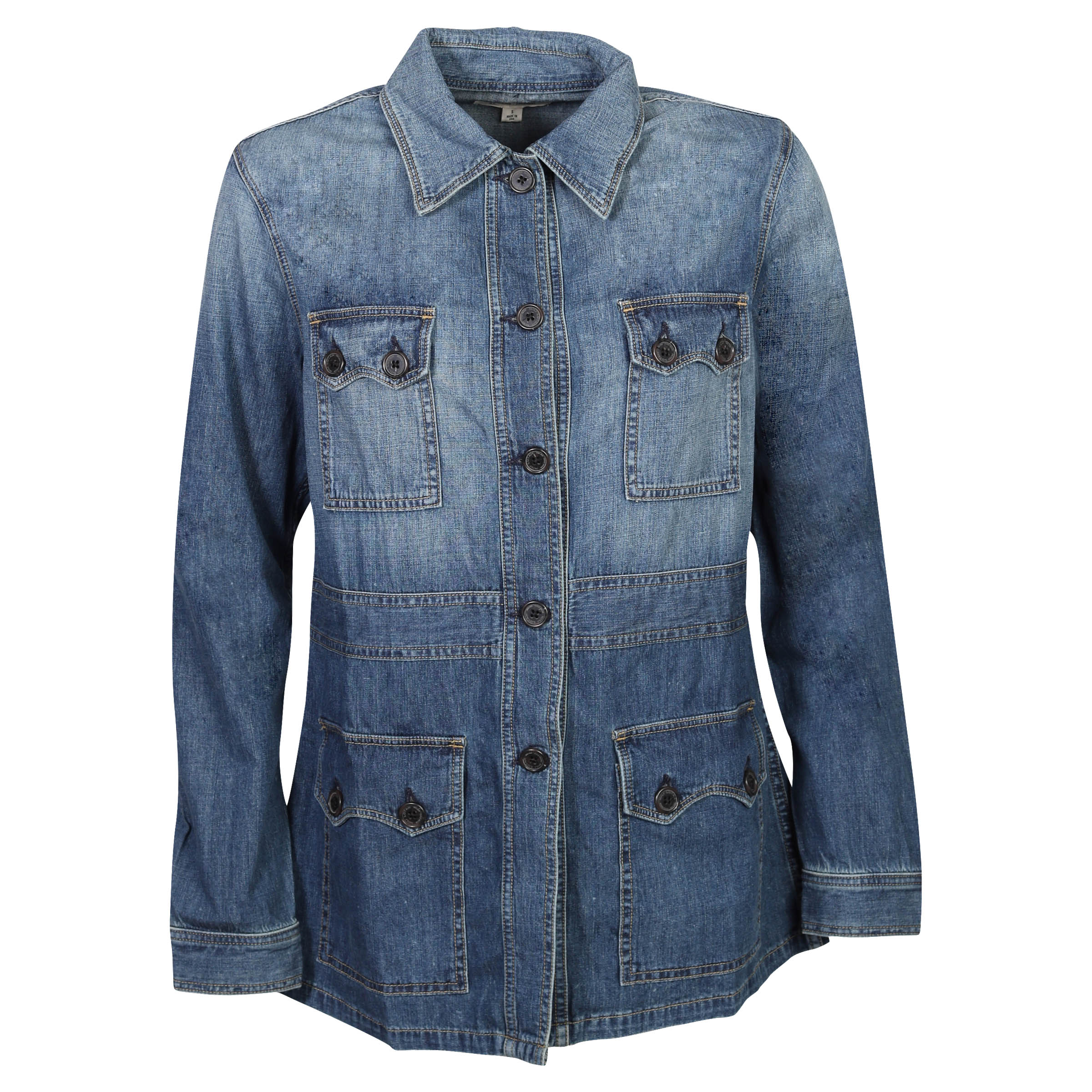 Nili Lotan Denim Jacket Blake Blue Washed