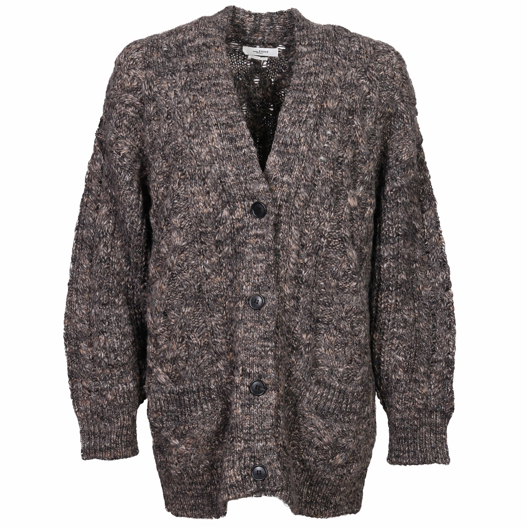 Isabel Marant Étoile Roswelly Knit Cardigan in Brown