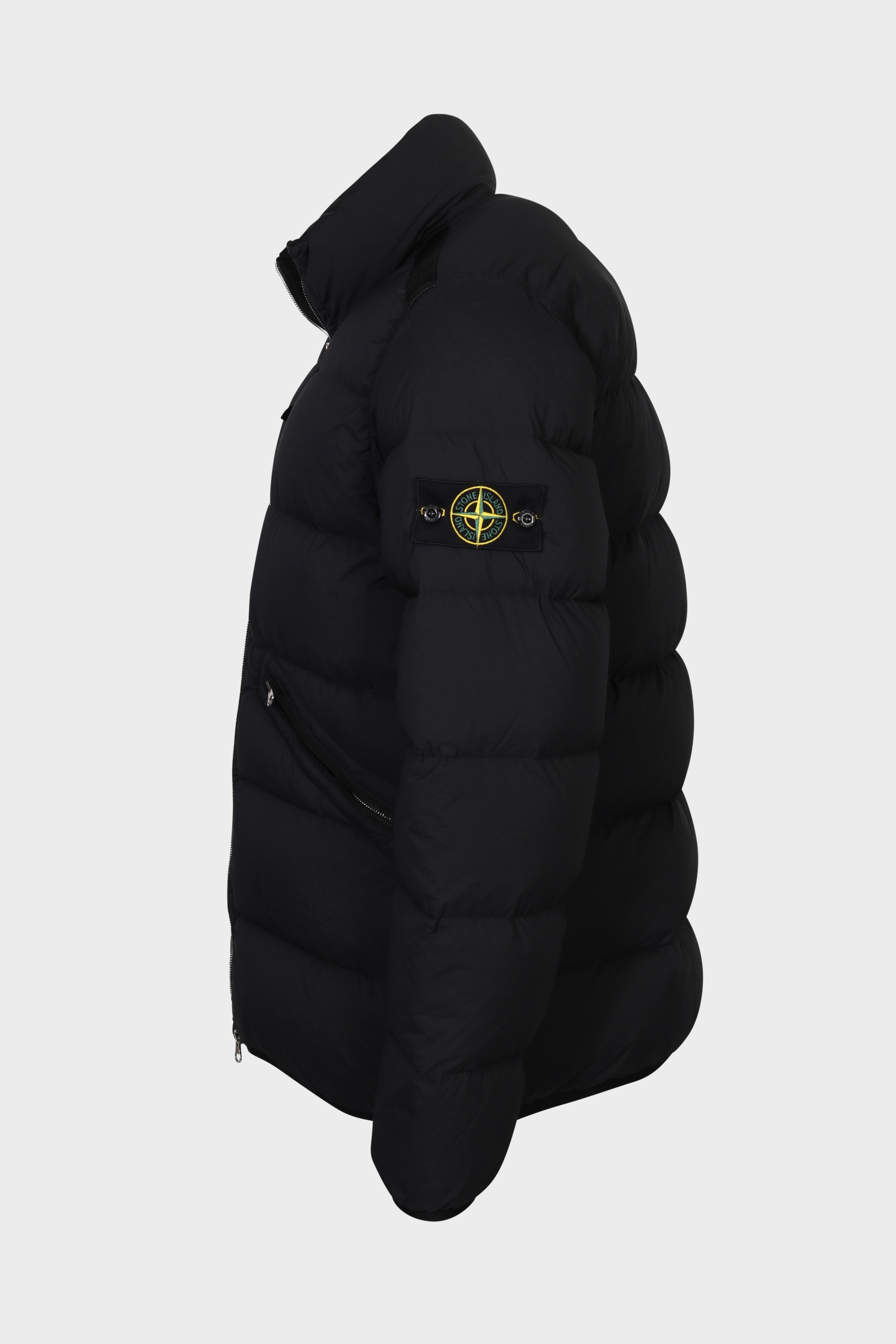 STONE ISLAND Seamless Tunnel Nylon Down Jacket in Black 3XL