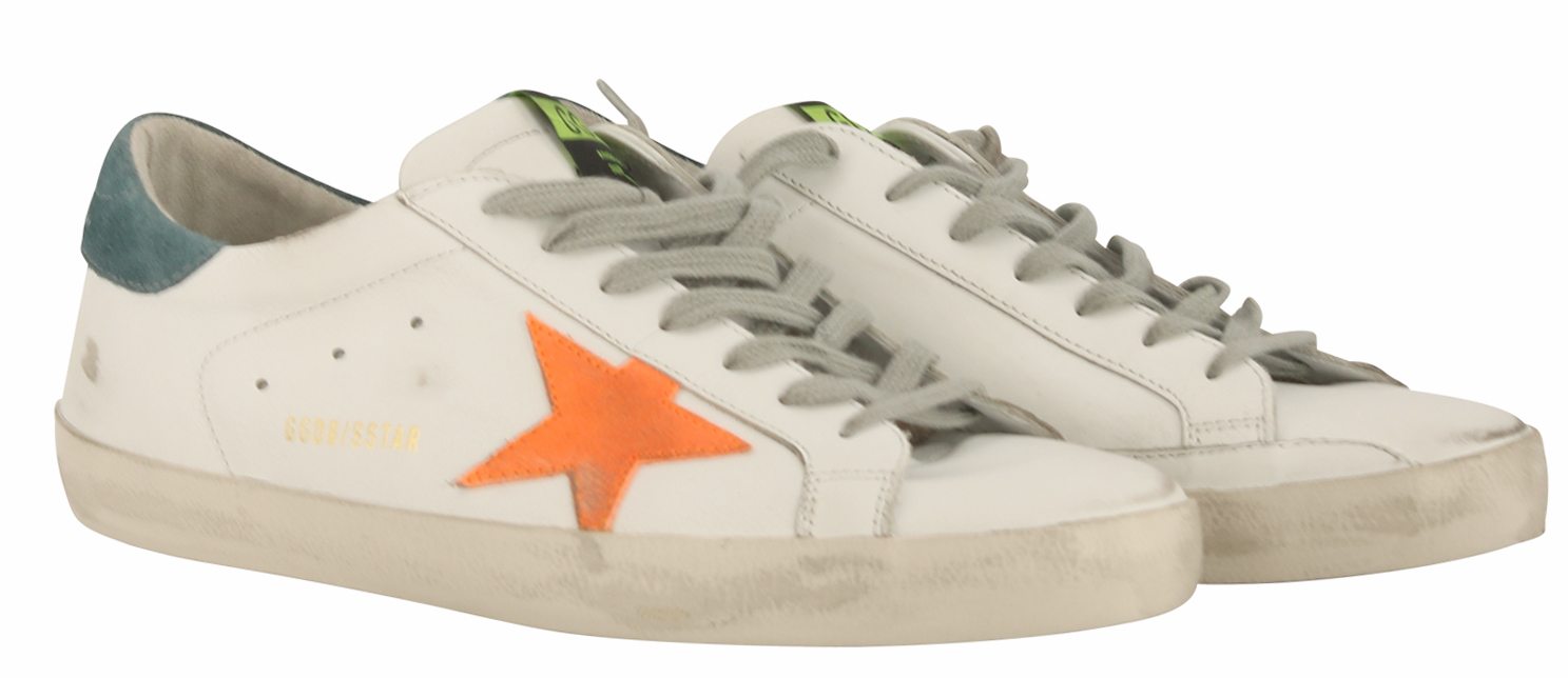 Golden Goose Sneaker Superstar White Leather Apricot Star