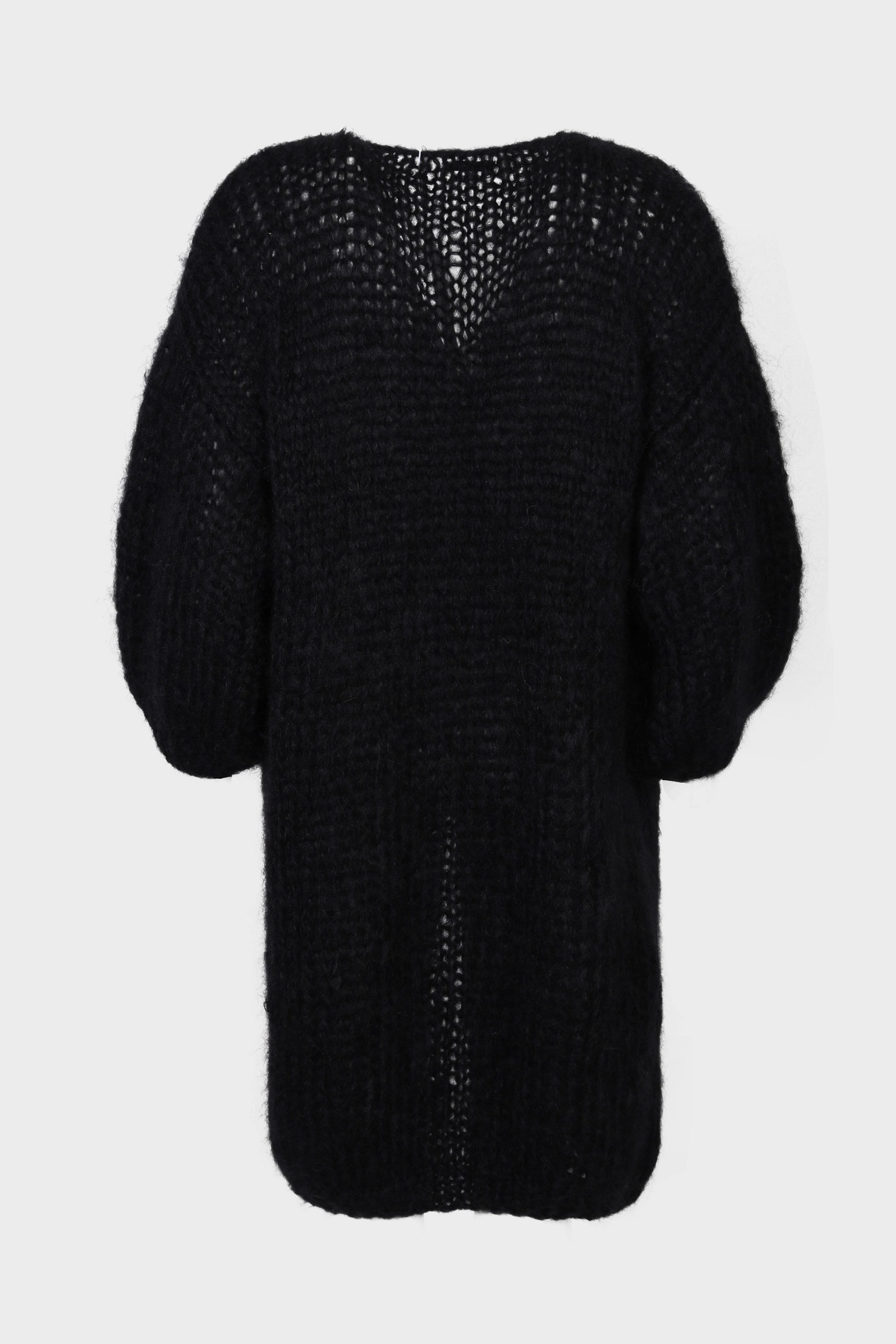 MAIAMI Short Knit Coat in Black S/M
