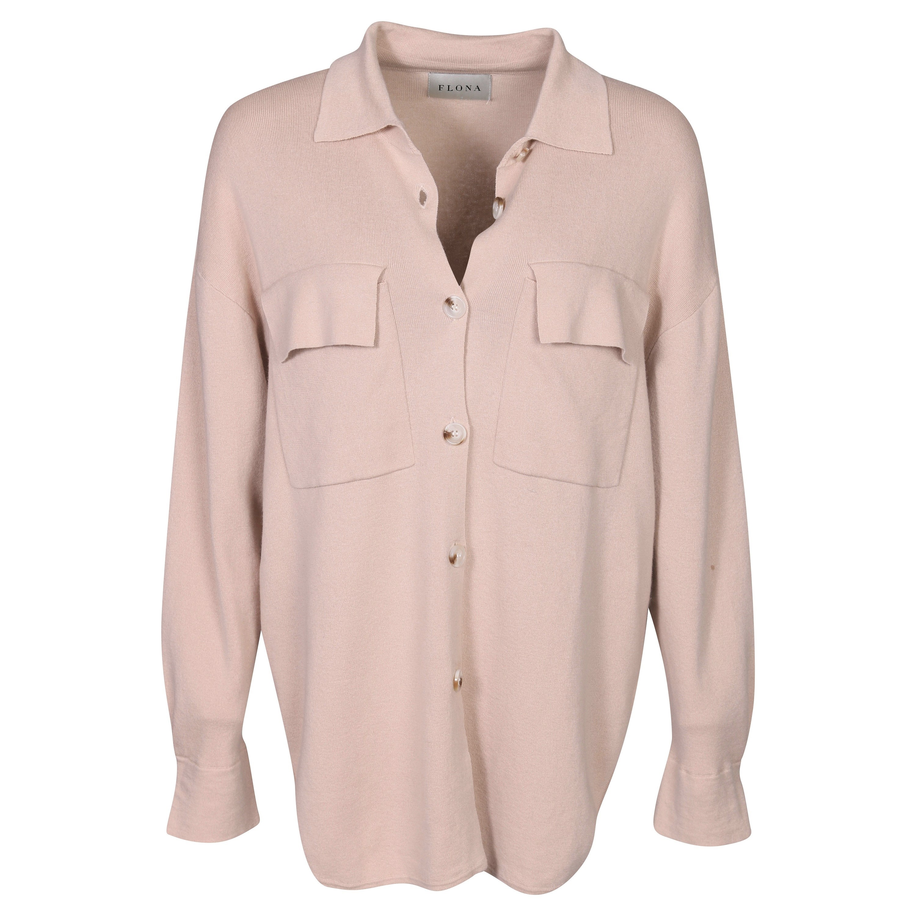 Flona Cashmere/Cotton Jacket in Beige