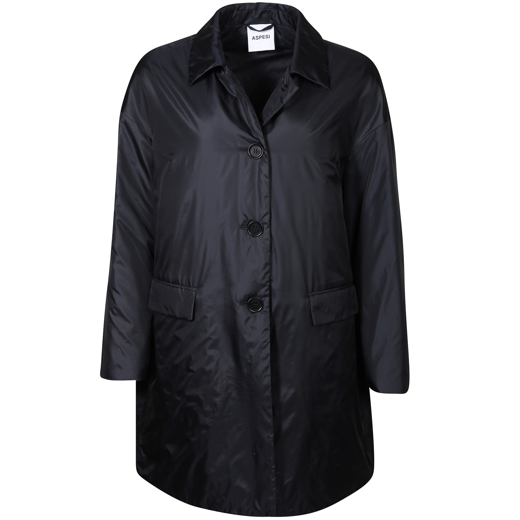 ASPESI Soft Padded Coat Teena in Black