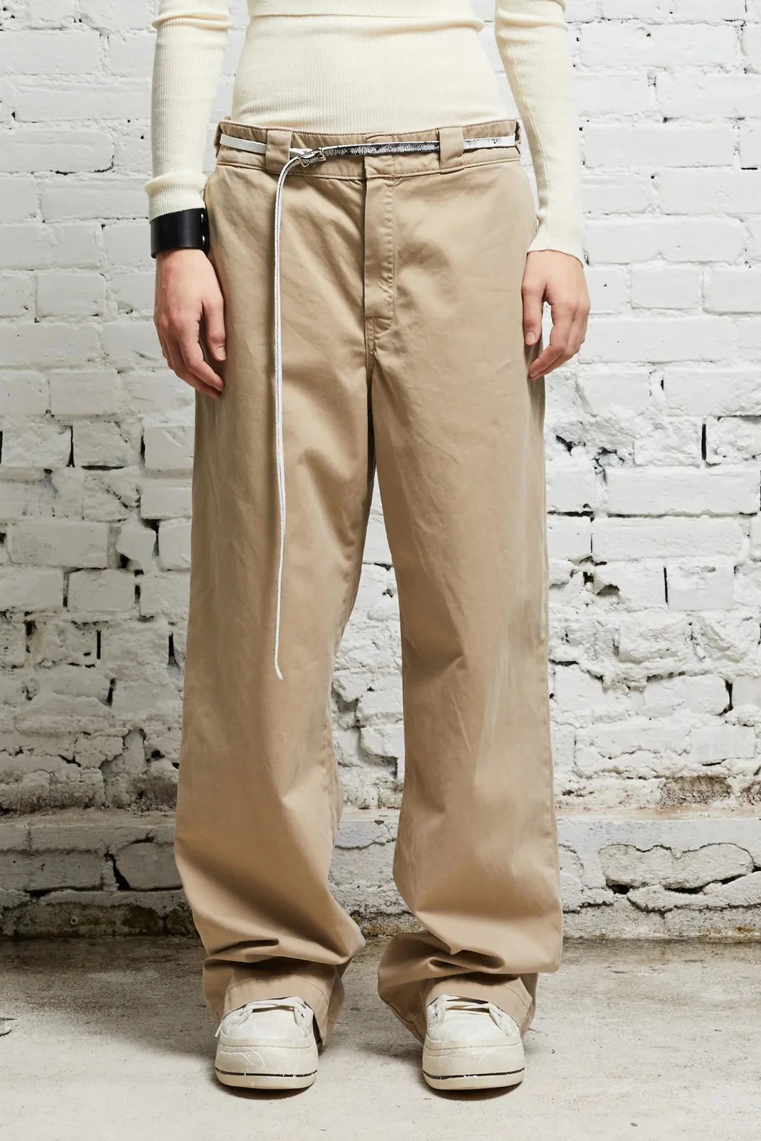 R13 Wide Leg Skate Pant in Khaki 24