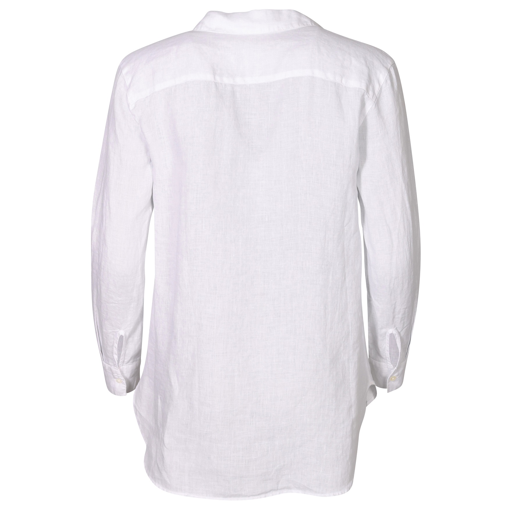JAMES PERSE Light Weight Linen Shirt in White 0/XS