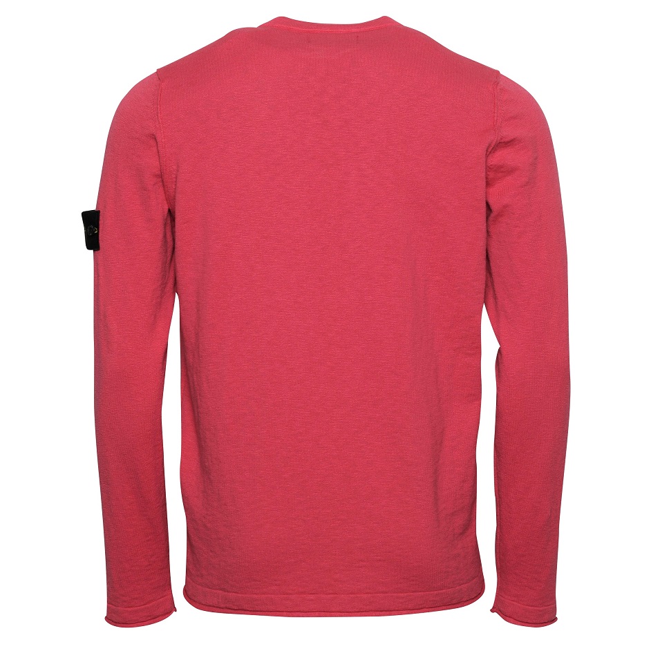 Stone Island Summer Knit Pullover in Fuchsia