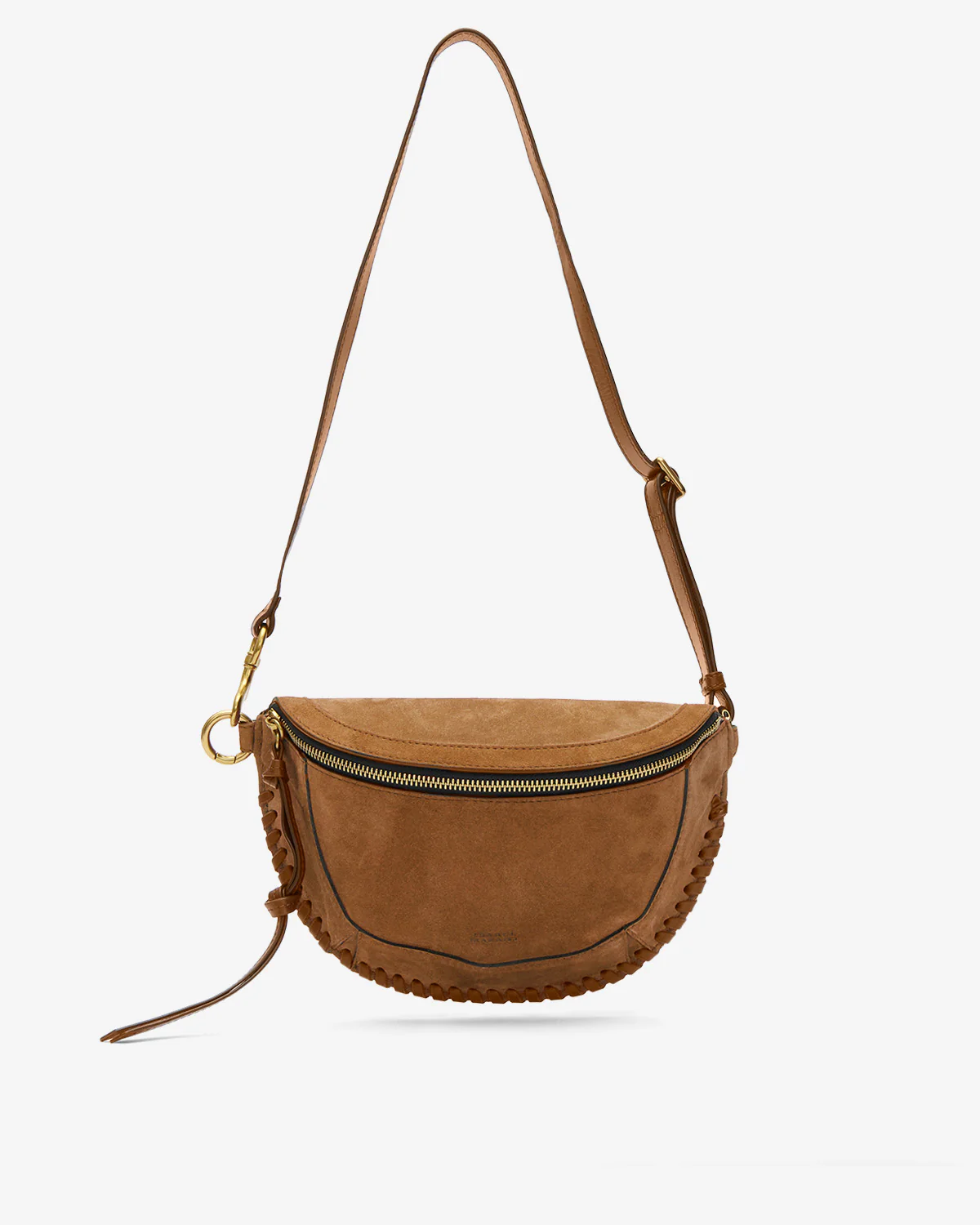 ISABEL MARANT Skano Fannypack in Cognac Velvet