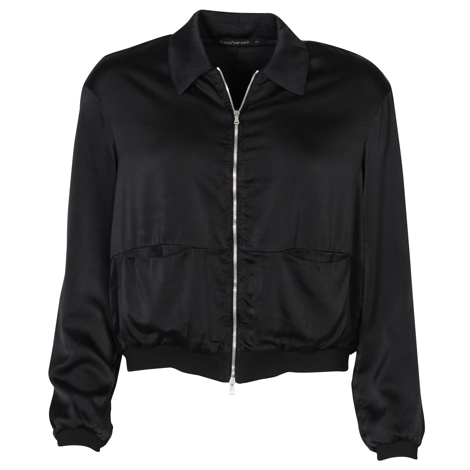 TRANSIT PAR SUCH Silk Jacket in Black