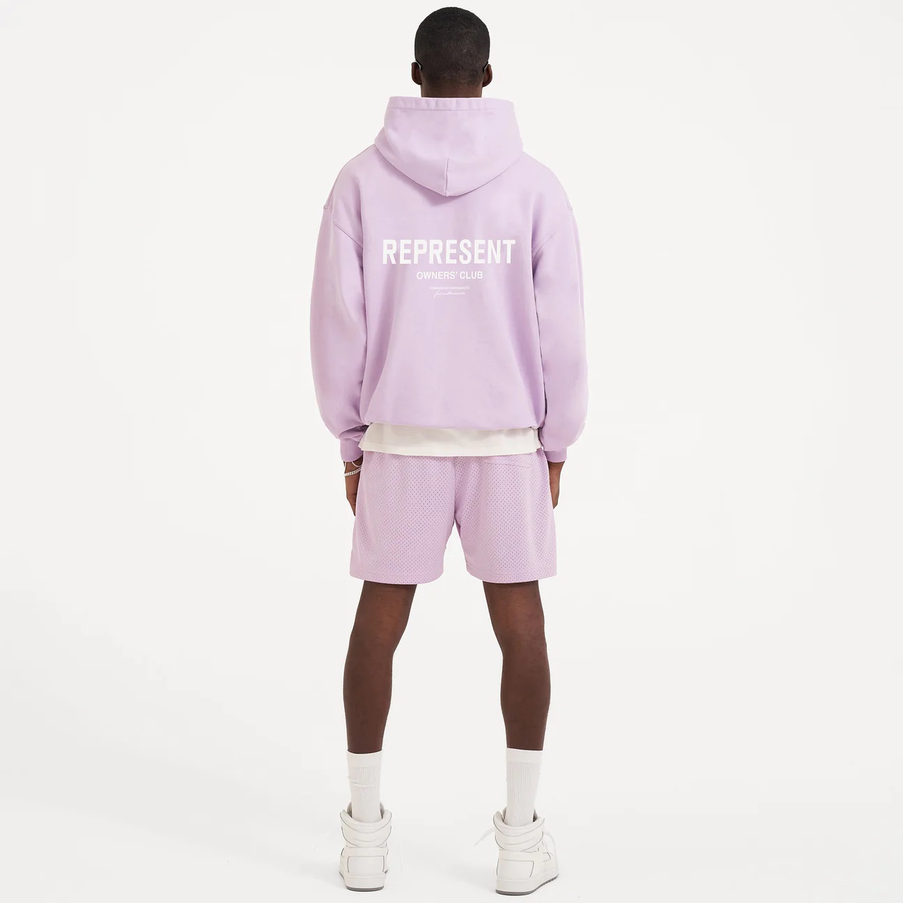 REPRESENT Owners Club Hoodie in Pastel Lilac XXL