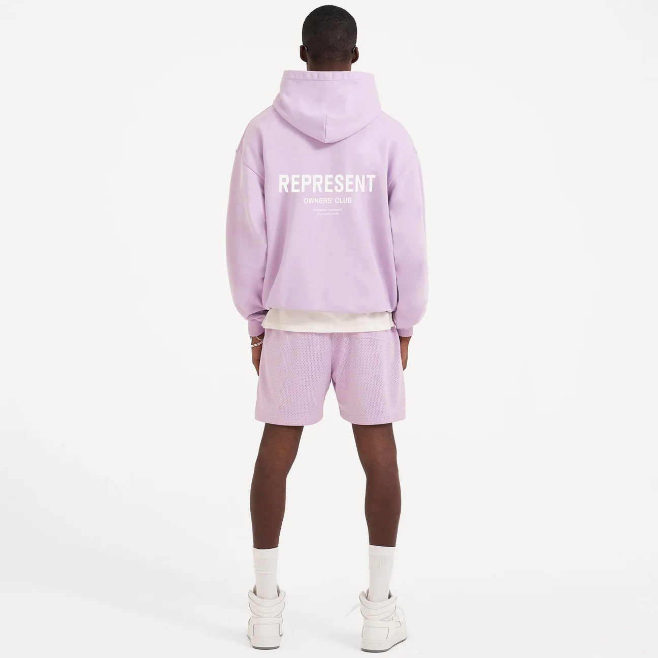 REPRESENT Owners Club Hoodie in Pastel Lilac M