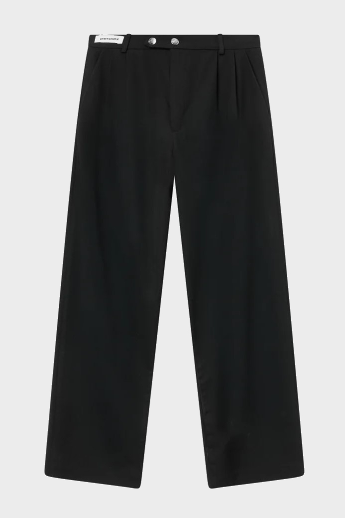 PERPLEX Pleated Pant in Black XL