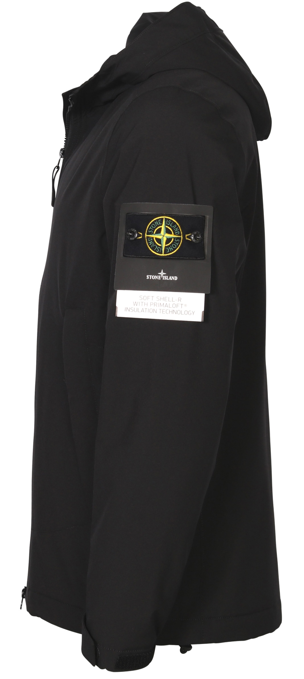 Stone Island Softshell Jacket With Primaloft Insulation Black
