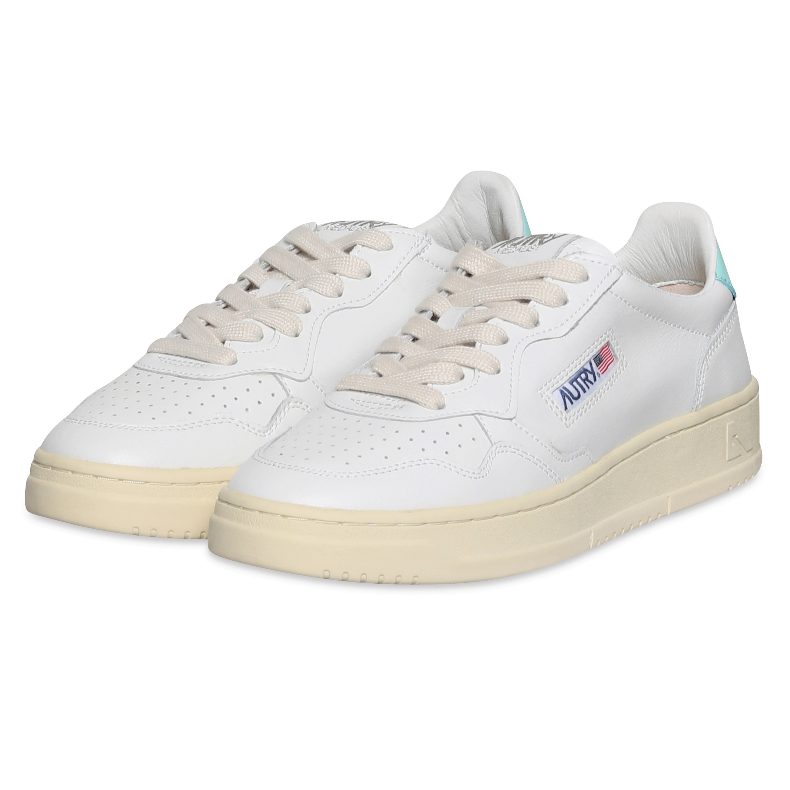 Autry Action Shoes Low Sneaker White/Turqoiuse 35 Autry Action Shoes Low Sneaker White/Turqoiuse 41